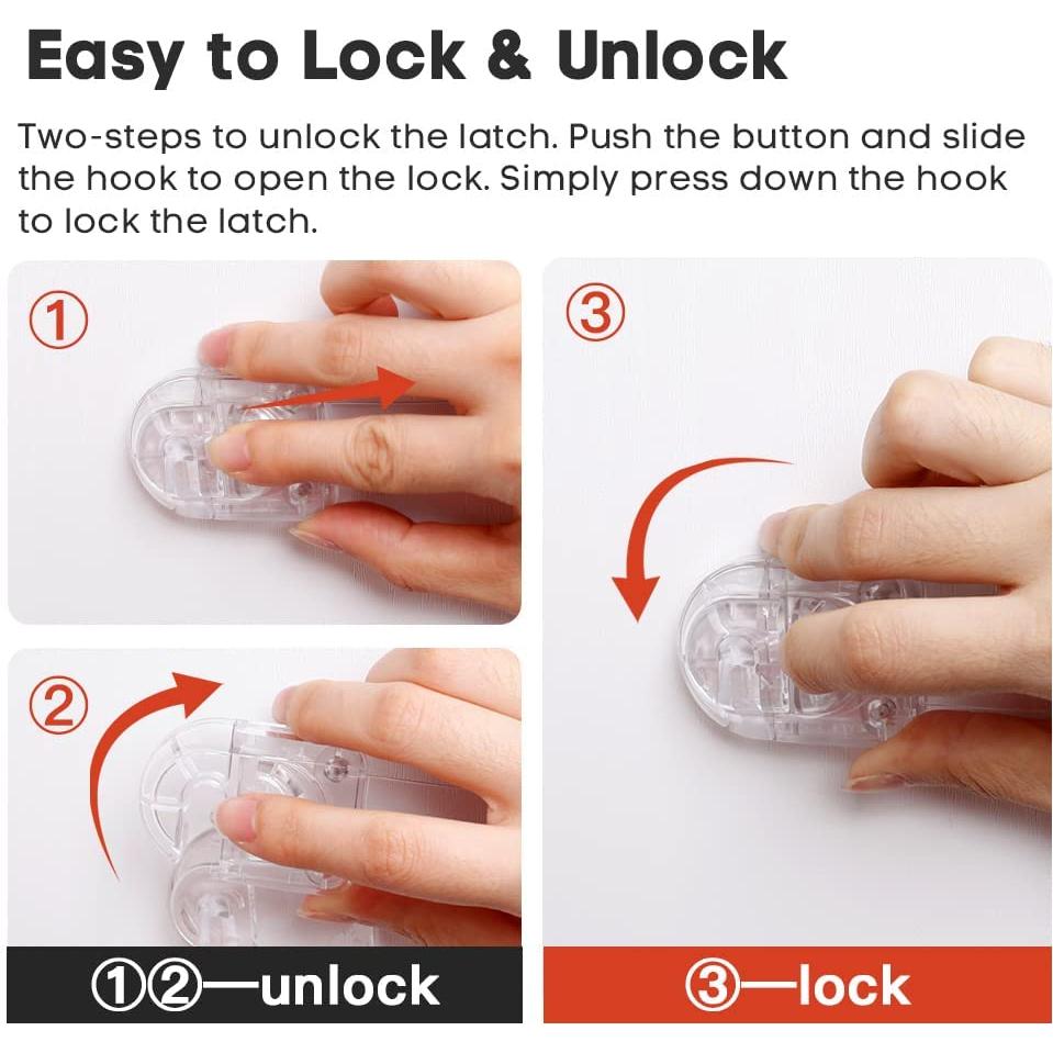 Cerraduras de Seguridad para Niños EUDEMON B3111 - 3 Piezas