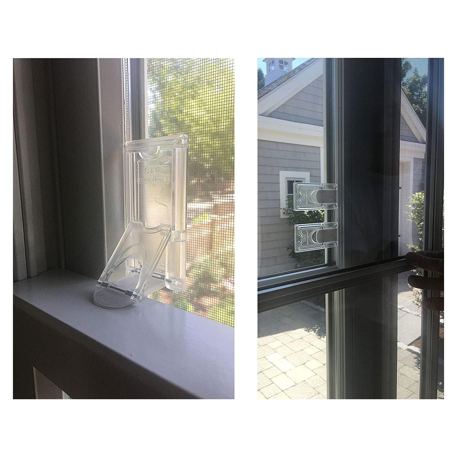 Candado de Seguridad para Ventanas y Puertas Corredizas - Innovaciones de Seguridad (4-Pack)