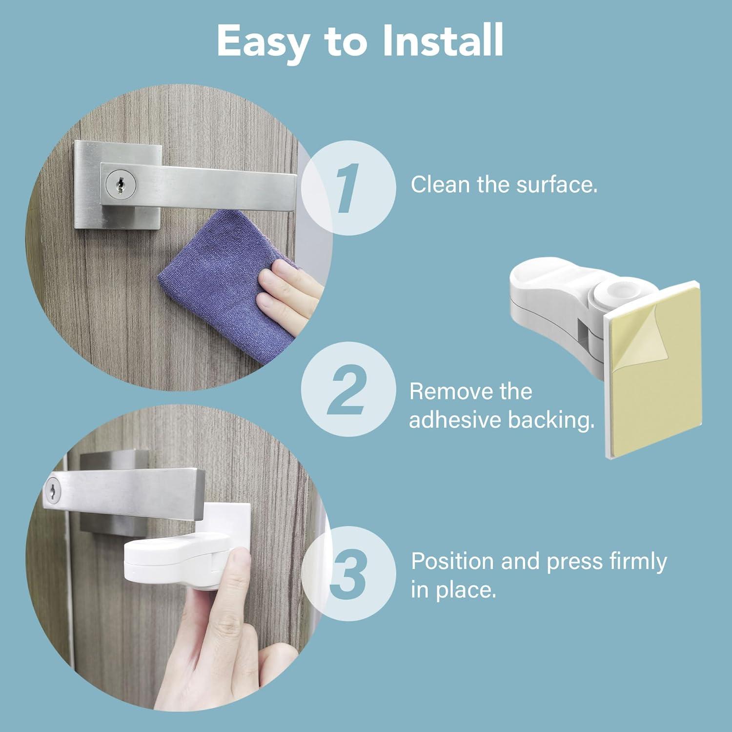 Bloqueo de Palanca de Puerta a Prueba de Niños Tafiti - 4 Piezas