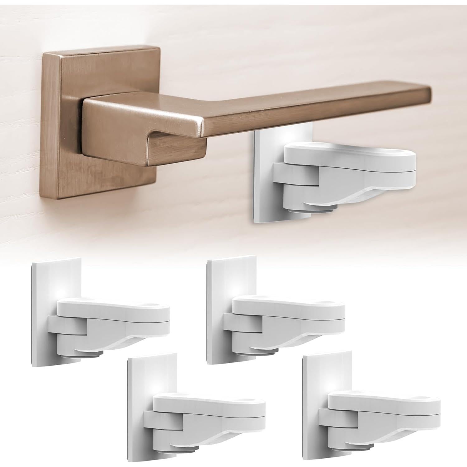 Bloqueo de Palanca de Puerta a Prueba de Niños Tafiti - 4 Piezas