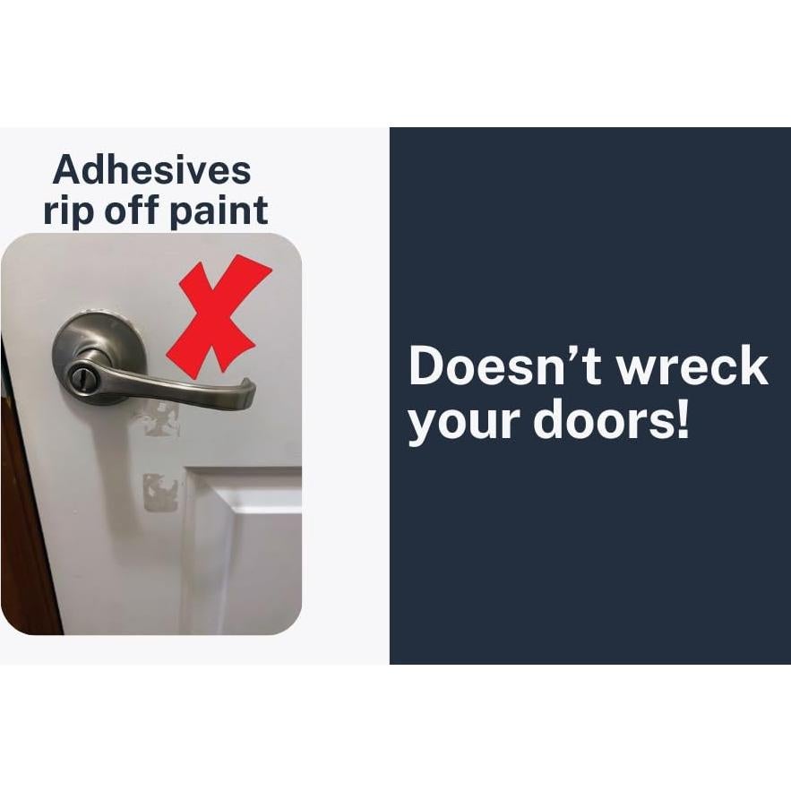 Bloqueo de Palanca de Puerta a Prueba de Niños y Mascotas - 4 Unidades Círculo Blanco