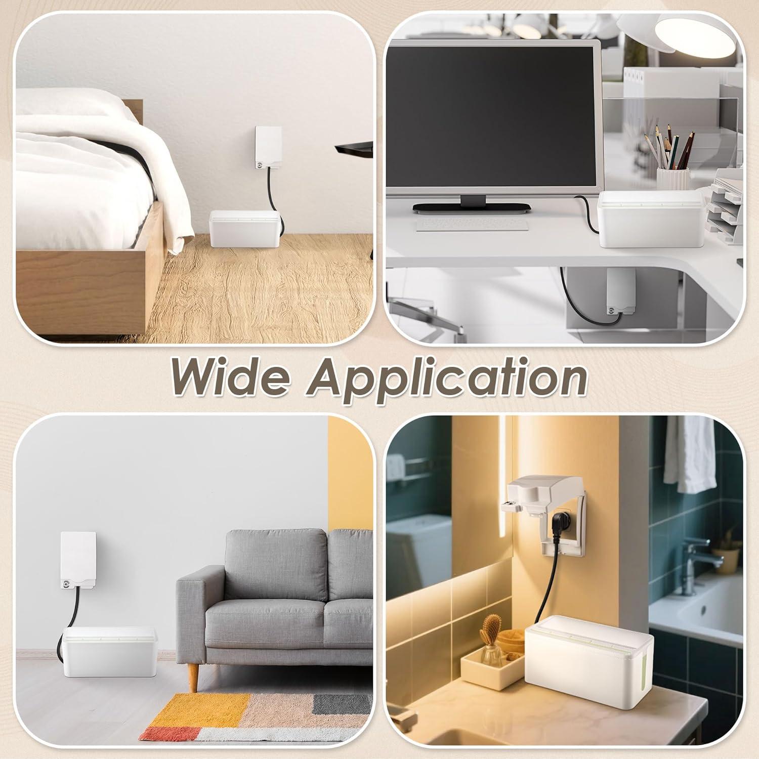 Caja de Cubierta de Regleta y Enchufe Dunkive 30x13cm