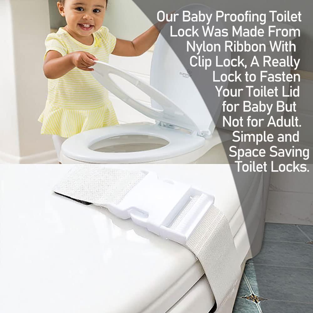Cerraduras de Inodoro a Prueba de Bebés ToLock0309 - 2 Paquetes