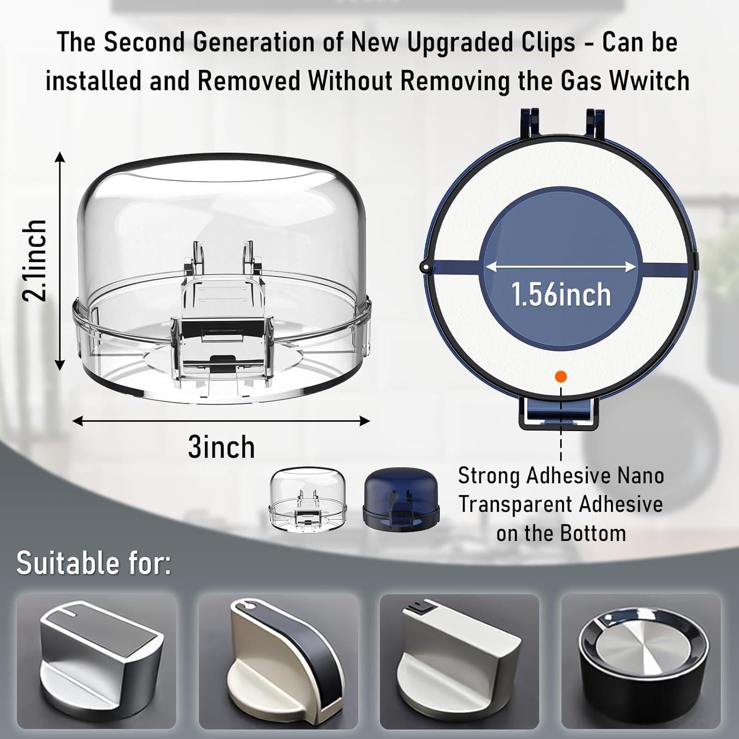 Cubiertas de Seguridad para Perillas de Estufa Niños 5 Pzas