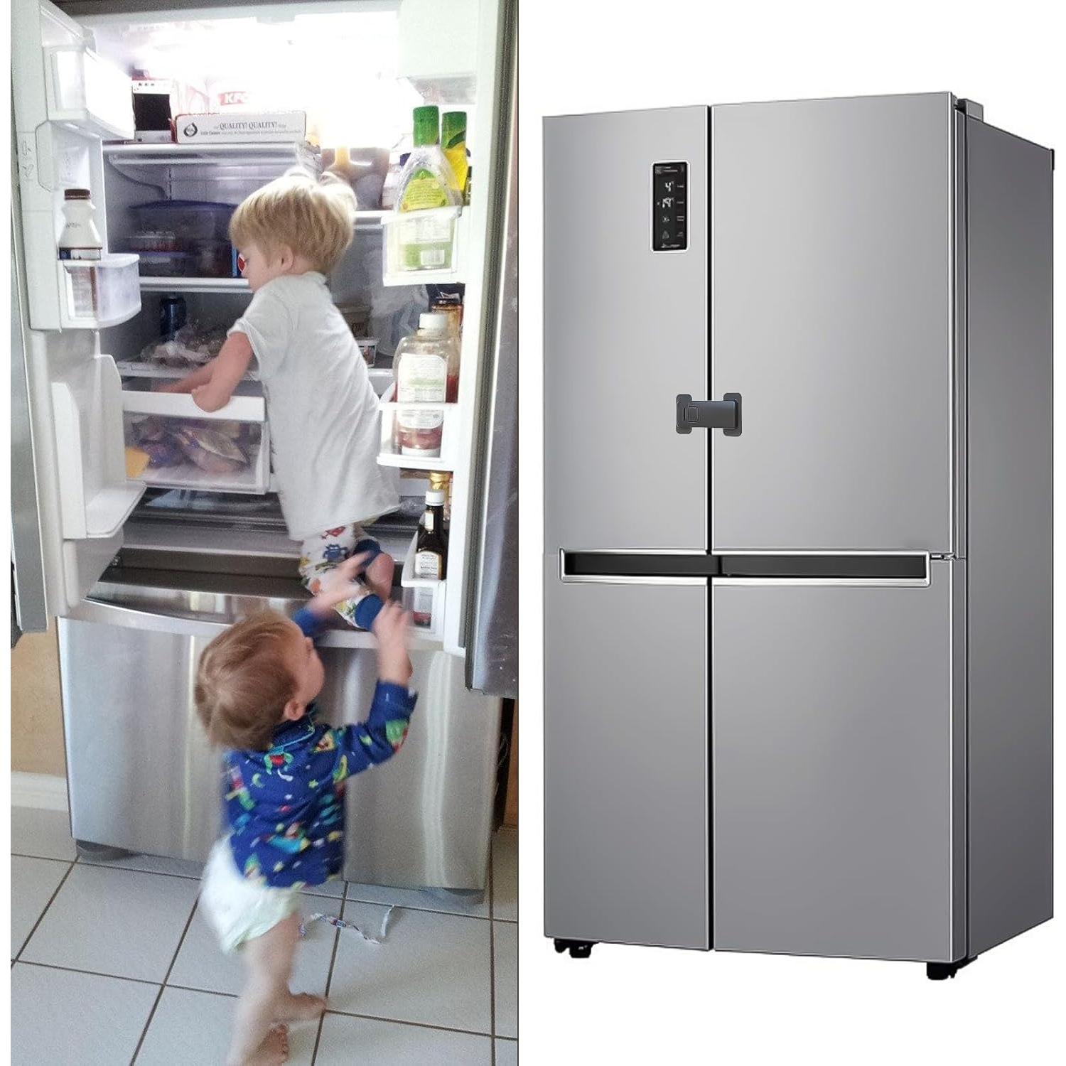 Candado de Seguridad para Nevera Francesa Uhimooi Negro