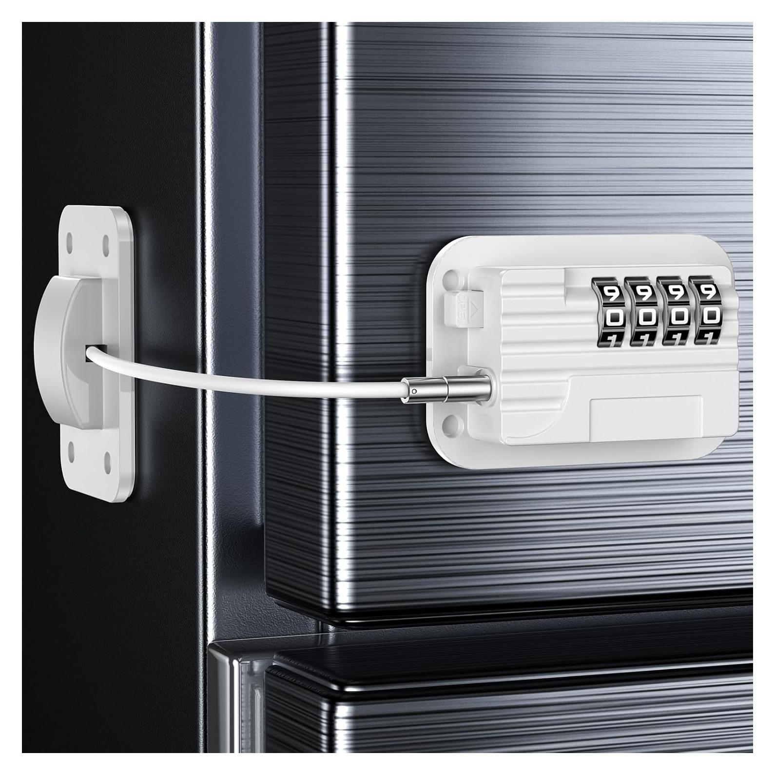 Cerradura de Refrigerador con Contraseña 4 Códigos Autoadhesiva