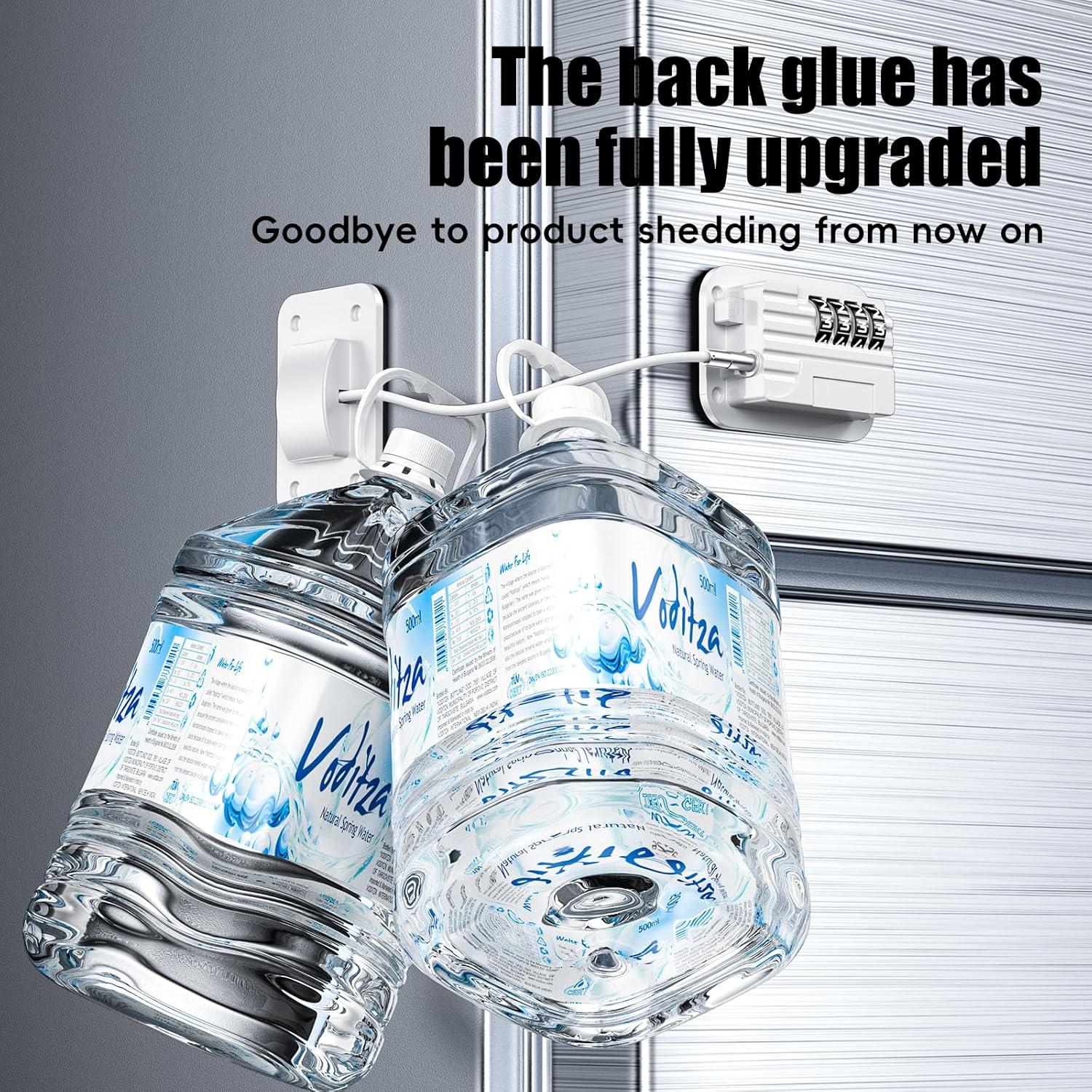 Cerradura de Refrigerador con Contraseña 4 Códigos Autoadhesiva