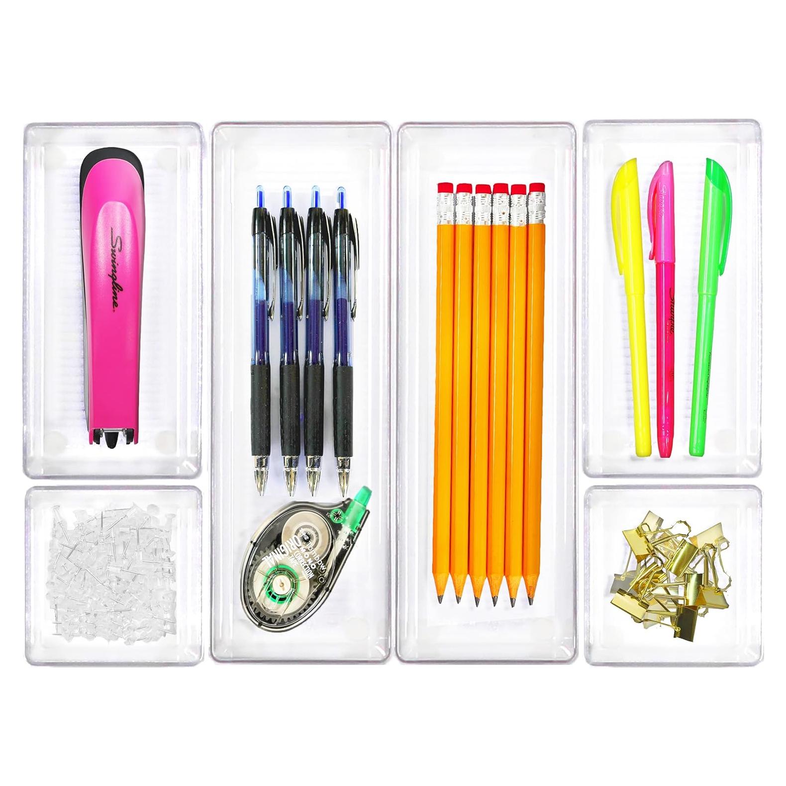 Organizador de Cajones Transparente Simple Houseware 6 Piezas