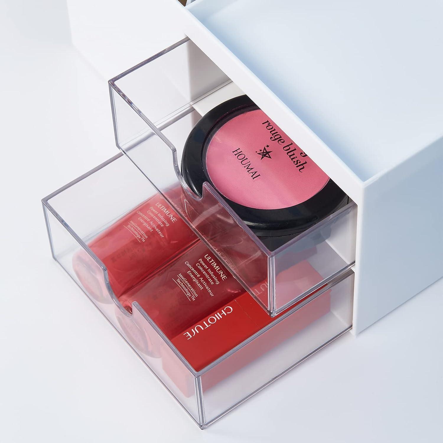 Organizador de Escritorio LETURE Blanco con Cajón 6 Compartimentos