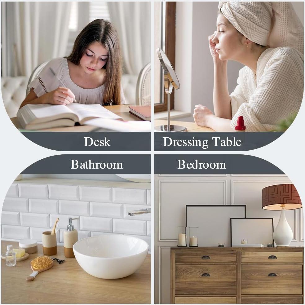 Organizador de Escritorio DIBALIYI 2 Cajones Plástico Verde