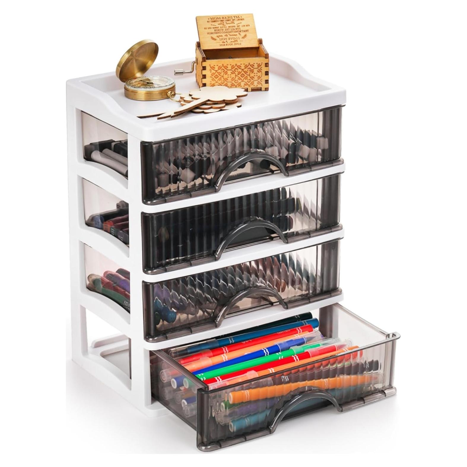 Organizador de Escritorio WRINGKIT con 4 Cajones Plástico 22.1x16.5x27.9cm