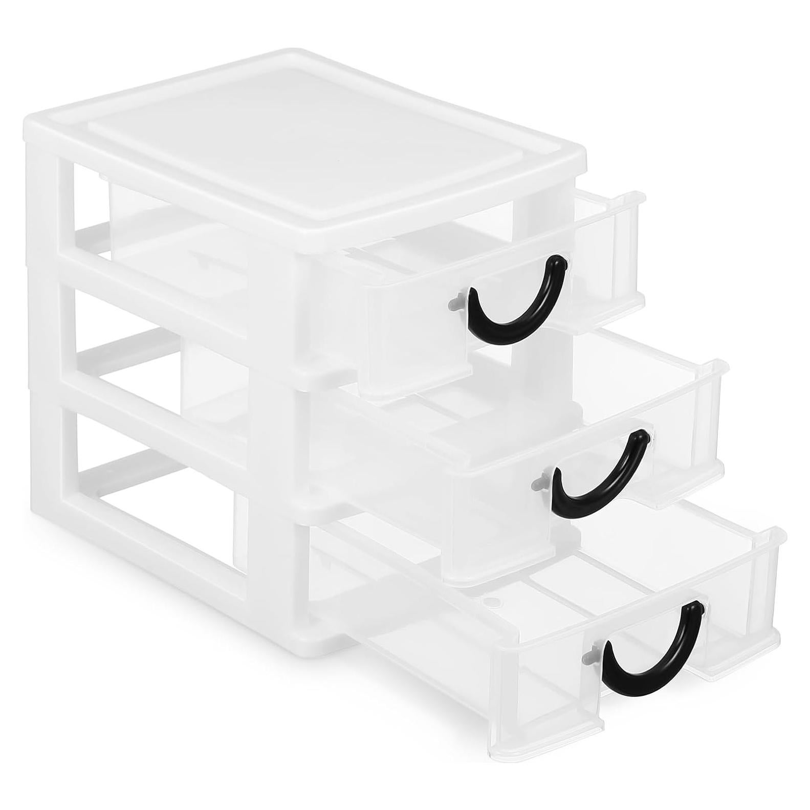 Mini Organizador de Cajones Transparentes SEWACC 3 Unidades 17x15x13cm