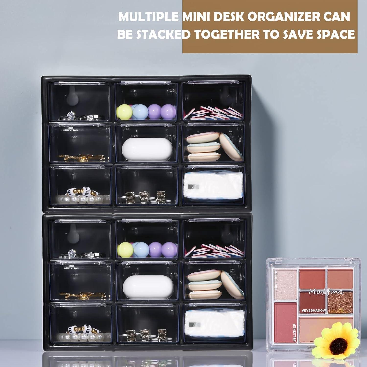 Organizador de Cajones Rtteri 9 Piezas Plástico Negro