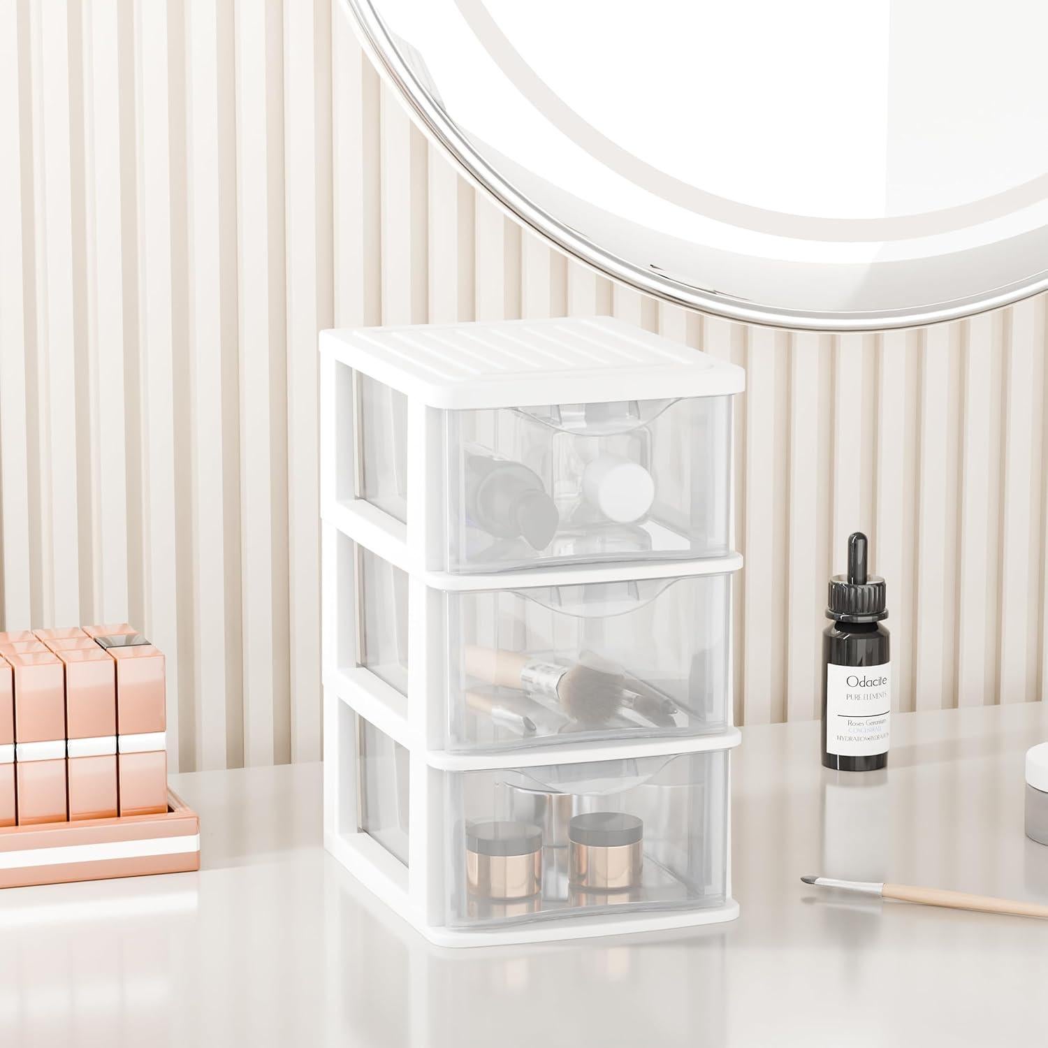 Organizador de Escritorio ihomecooker Mini 3 Cajones Blanco