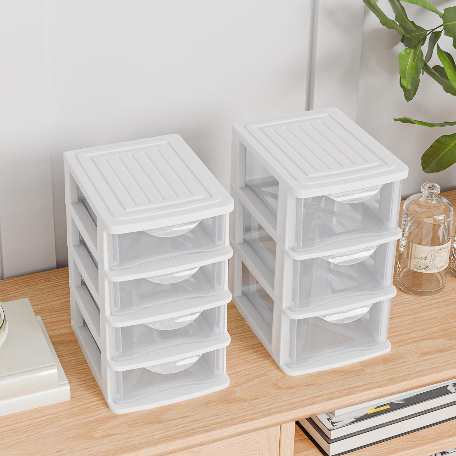 Organizador de Escritorio ihomecooker Mini 3 Cajones Blanco