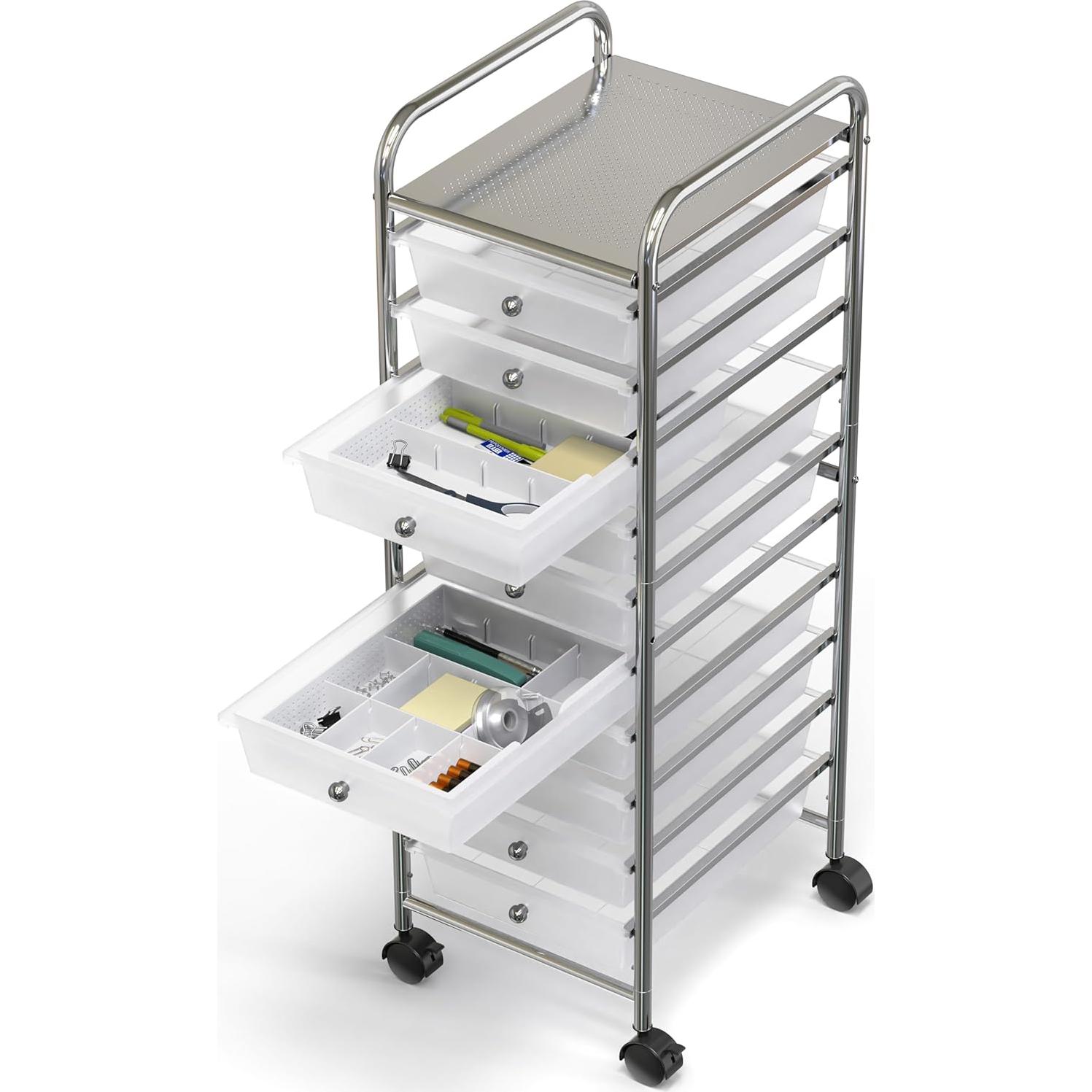 Organizador de Cajones Simple Houseware Blanco 9 Compartimentos