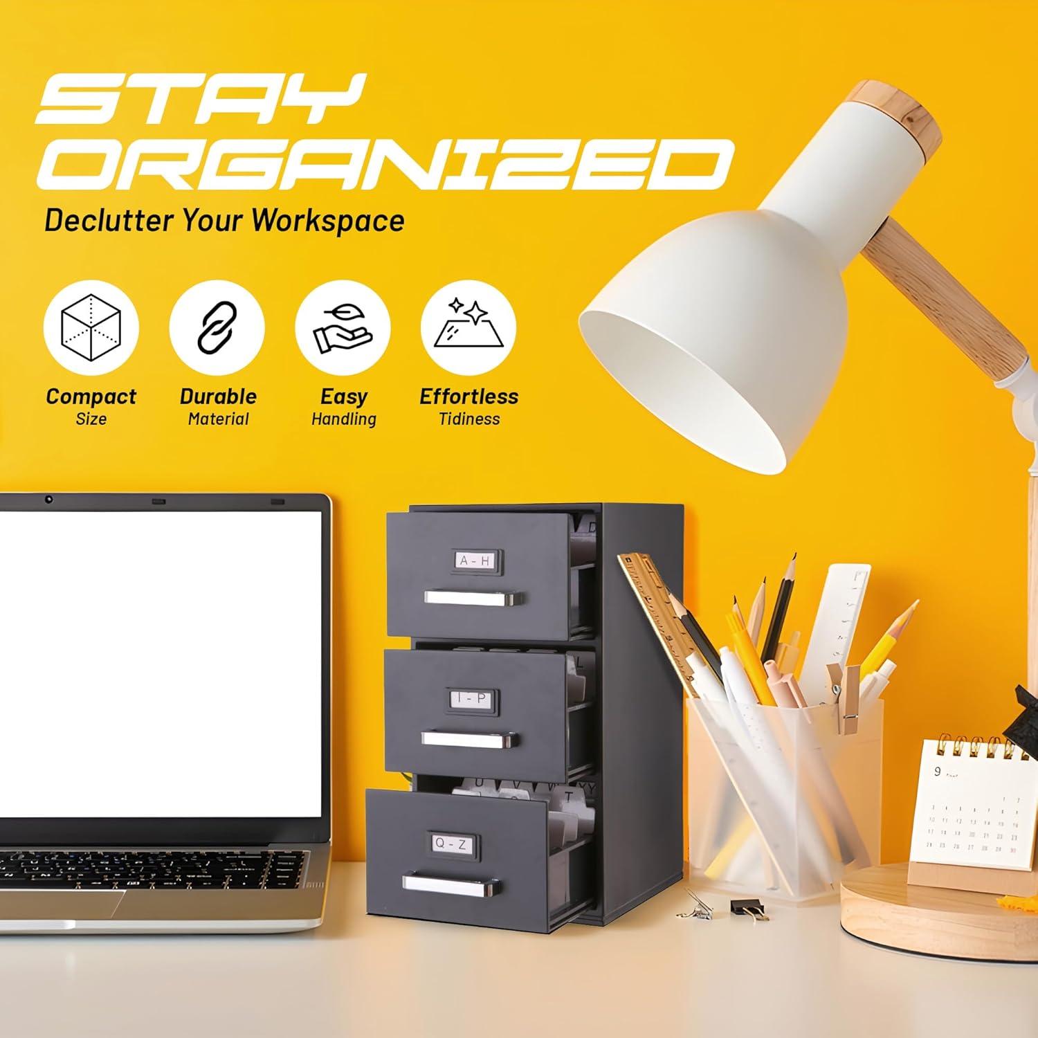 Gabinete de Archivos Mini Vaulted Skulls 3 Cajones Gris 22.23x11.43x12.7 cm