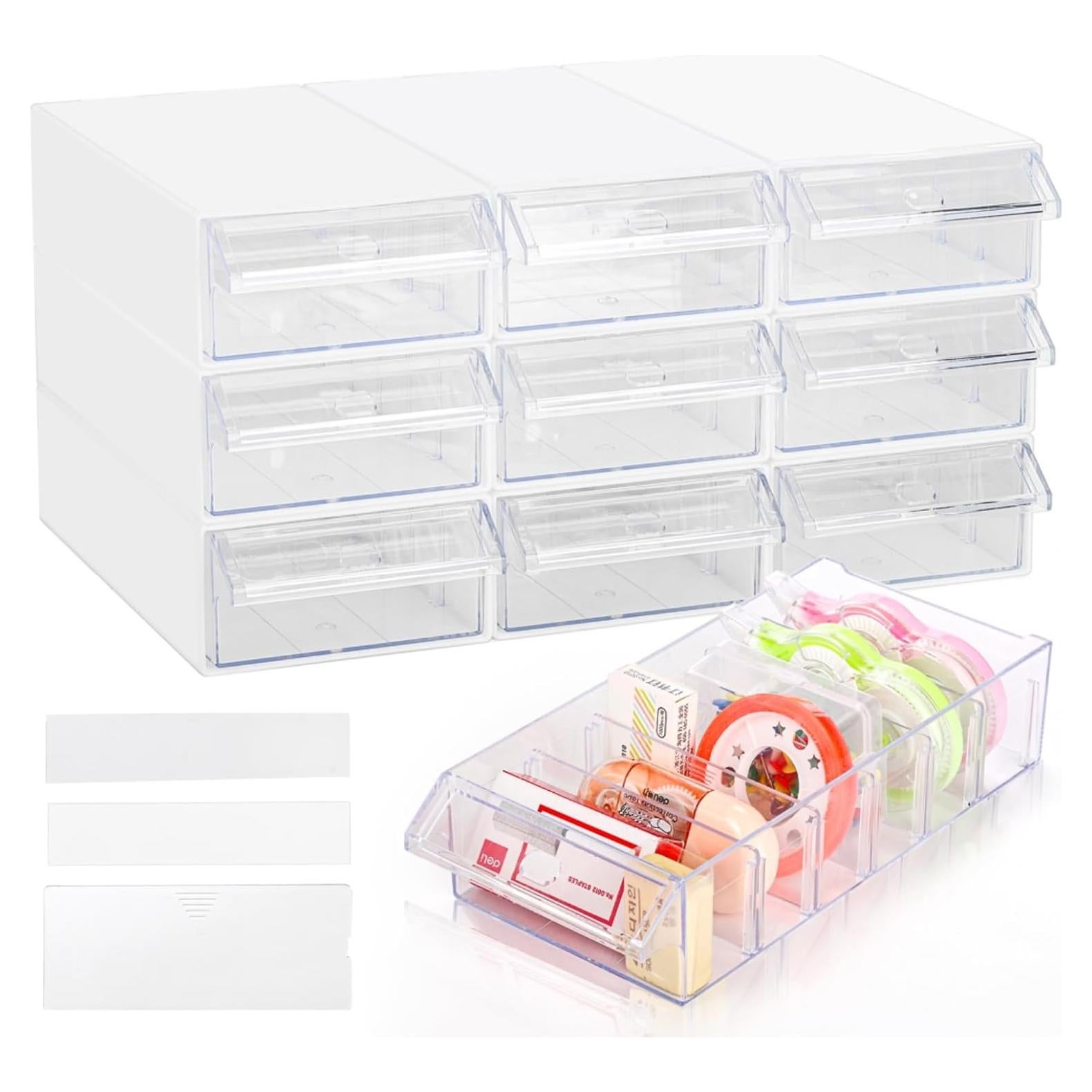 Cajón Apilable de Almacenamiento Goaste 9 Pack con Divisores