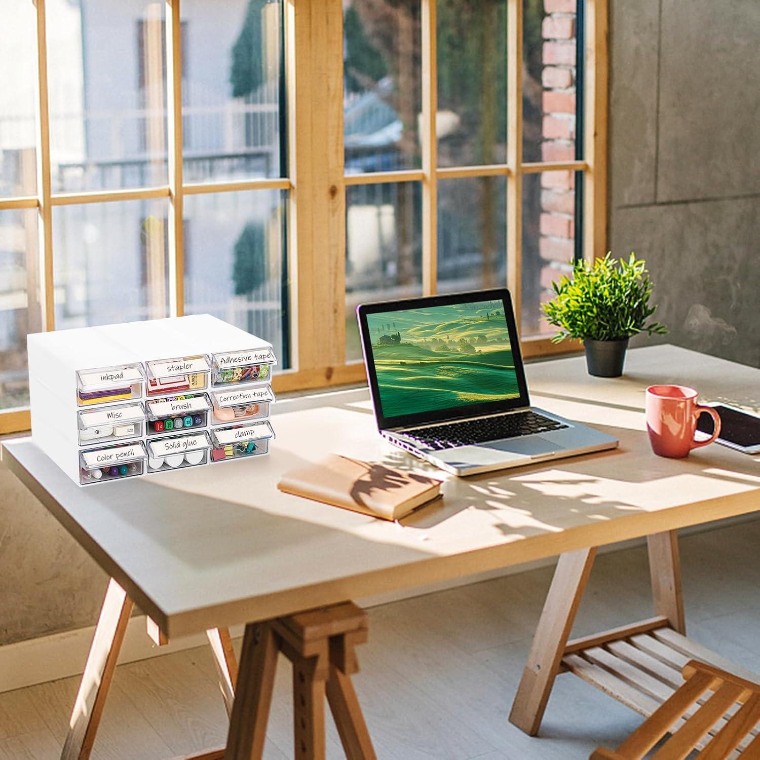 Cajón Apilable de Almacenamiento Goaste 9 Pack con Divisores