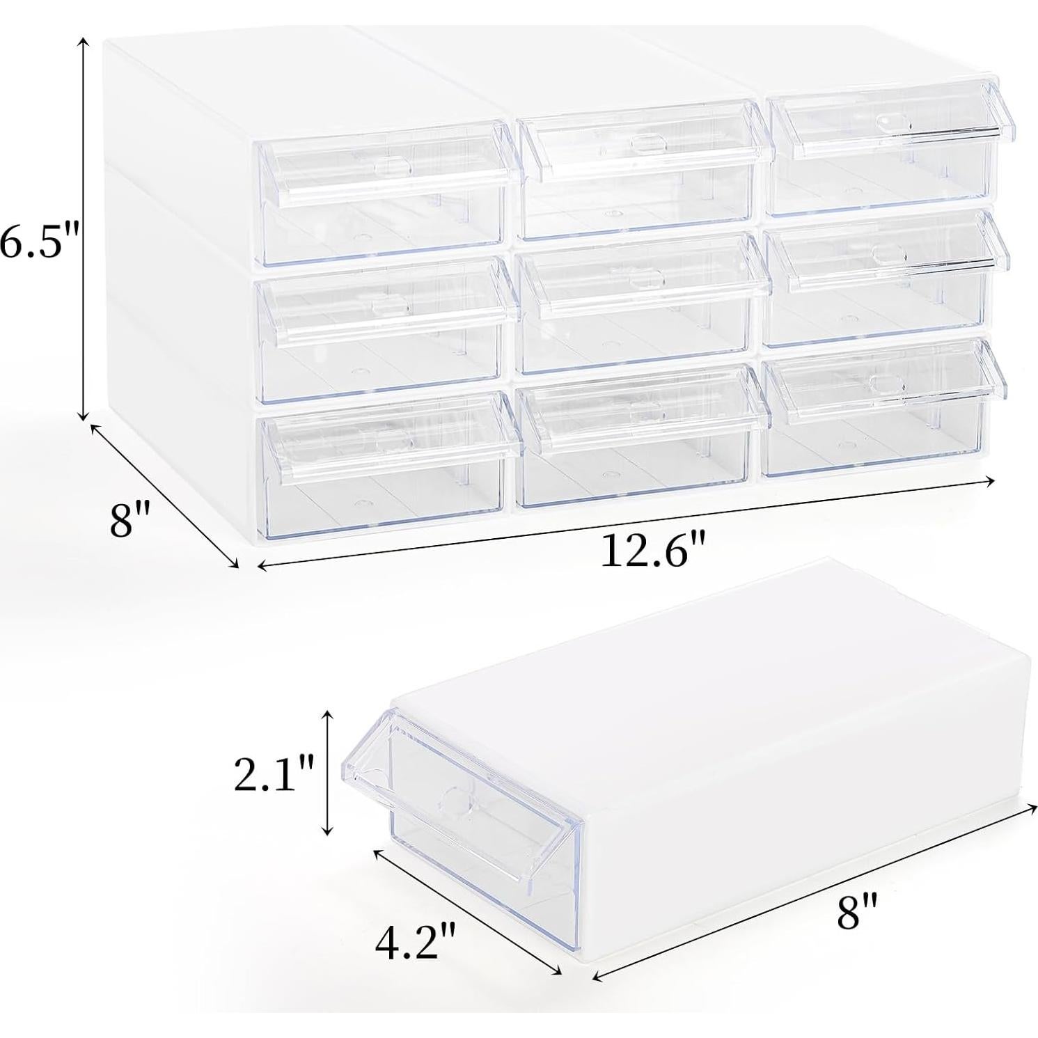 Cajón Apilable de Almacenamiento Goaste 9 Pack con Divisores