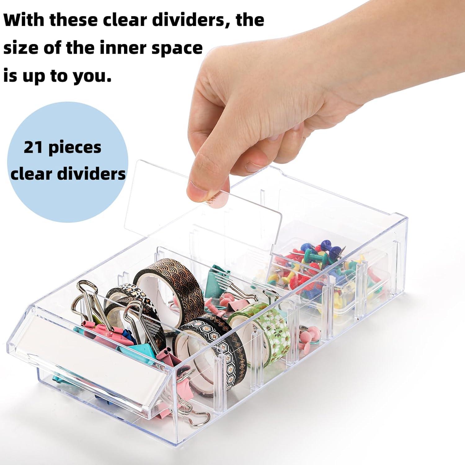 Cajón Apilable de Almacenamiento Goaste 9 Pack con Divisores