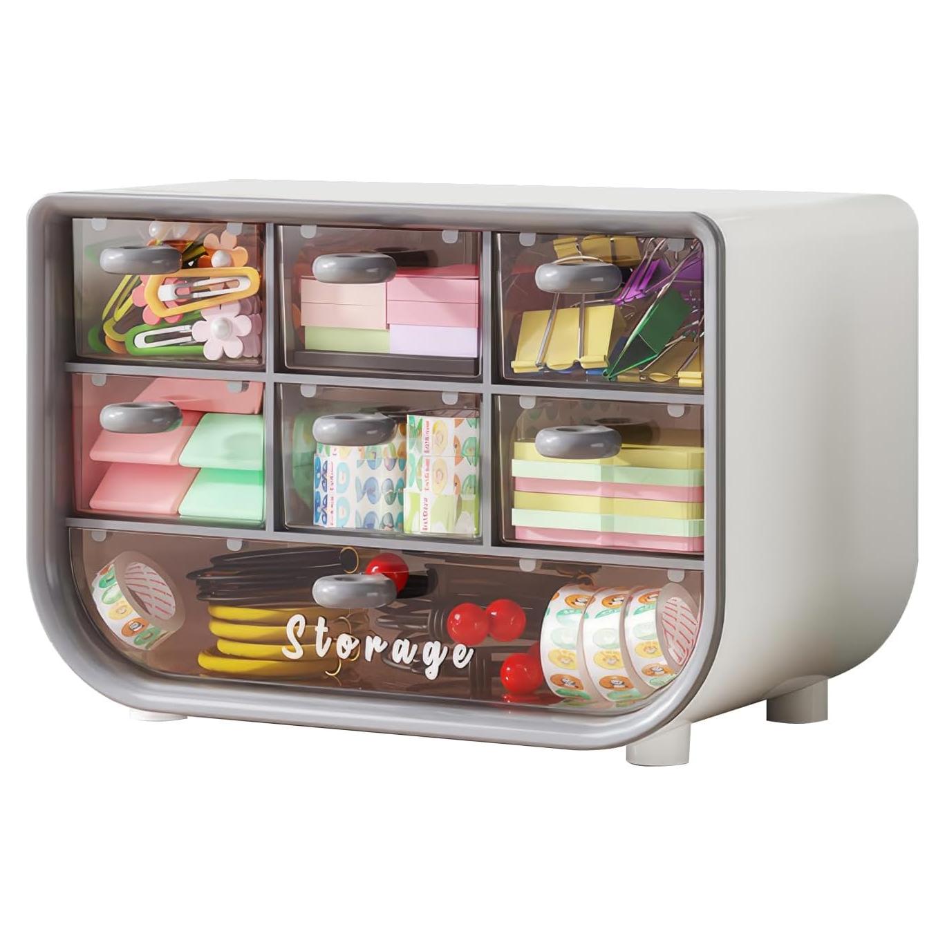 Organizador de Escritorio Futufirst Gris con 7 Cajones Apilables