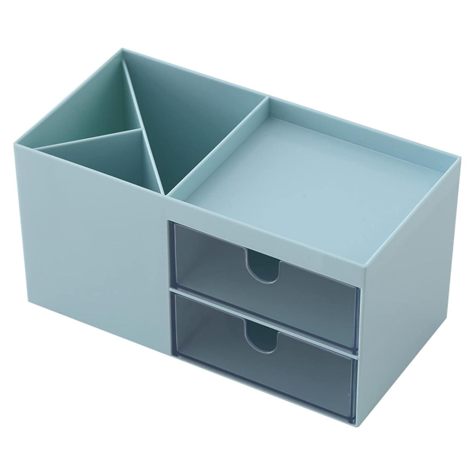 Organizador de Escritorio Marknor Azul 17.6x9x9.2 cm Cosméticos