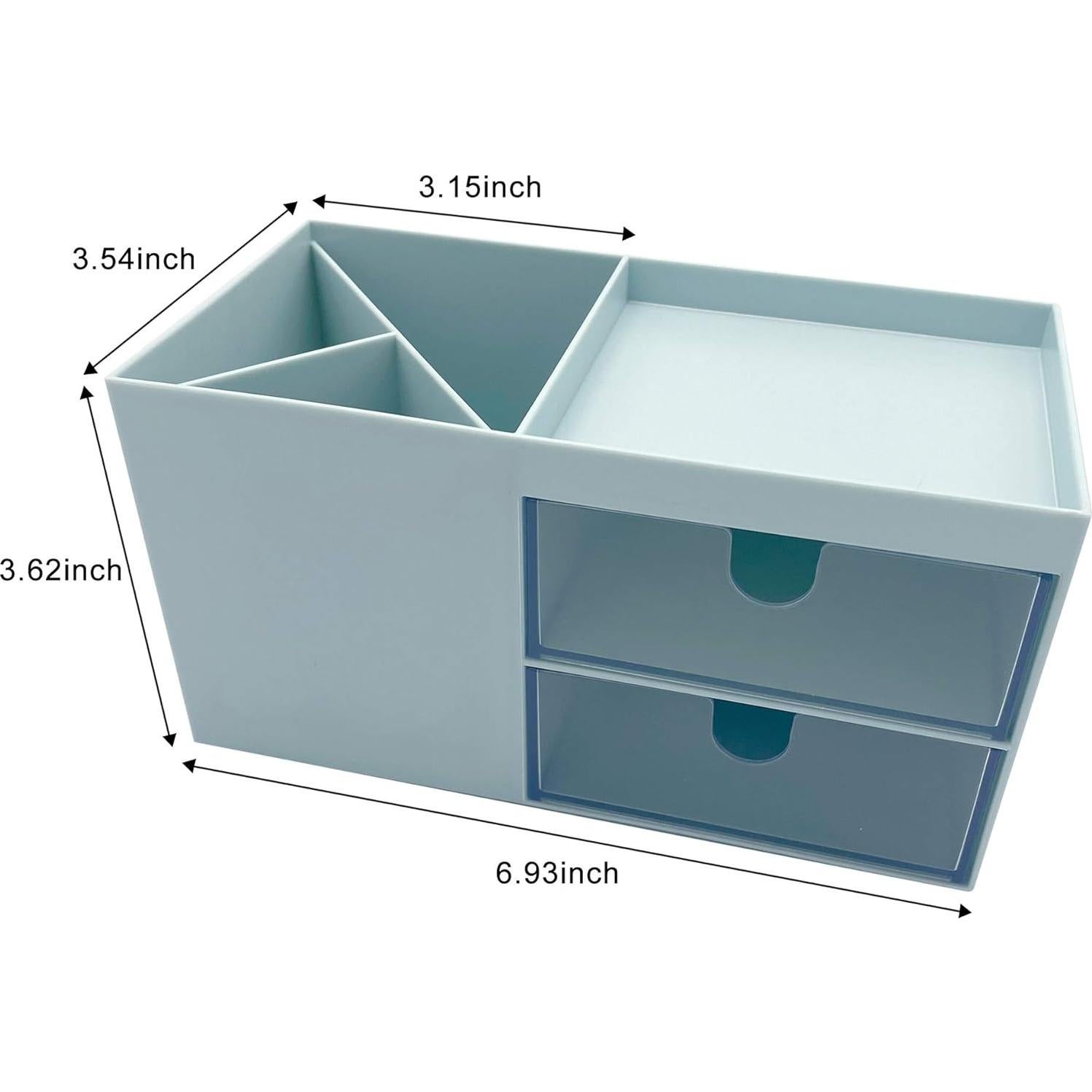Organizador de Escritorio Marknor Azul 17.6x9x9.2 cm Cosméticos