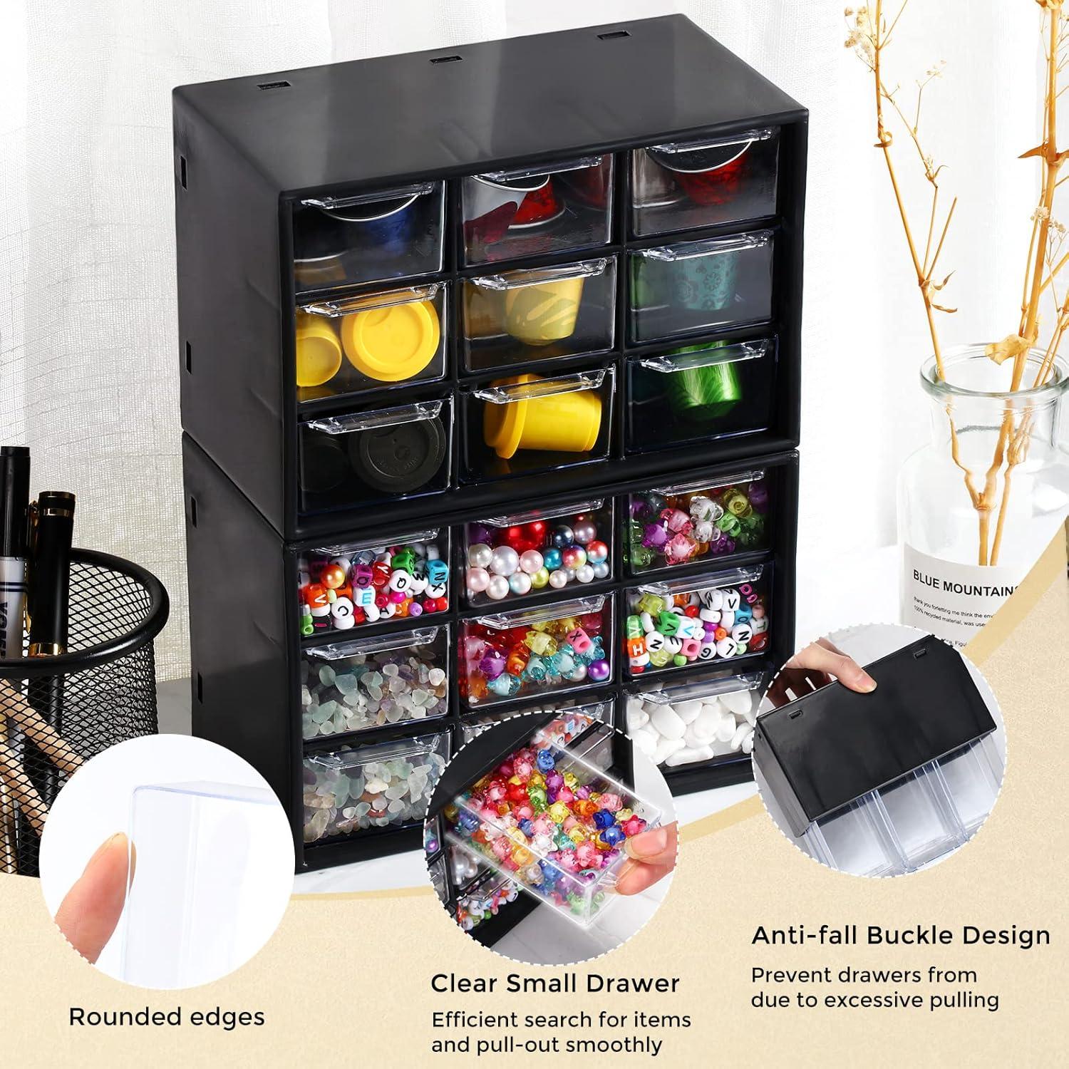 Organizador de Escritorio Marsui con 9 Cajones - Negro