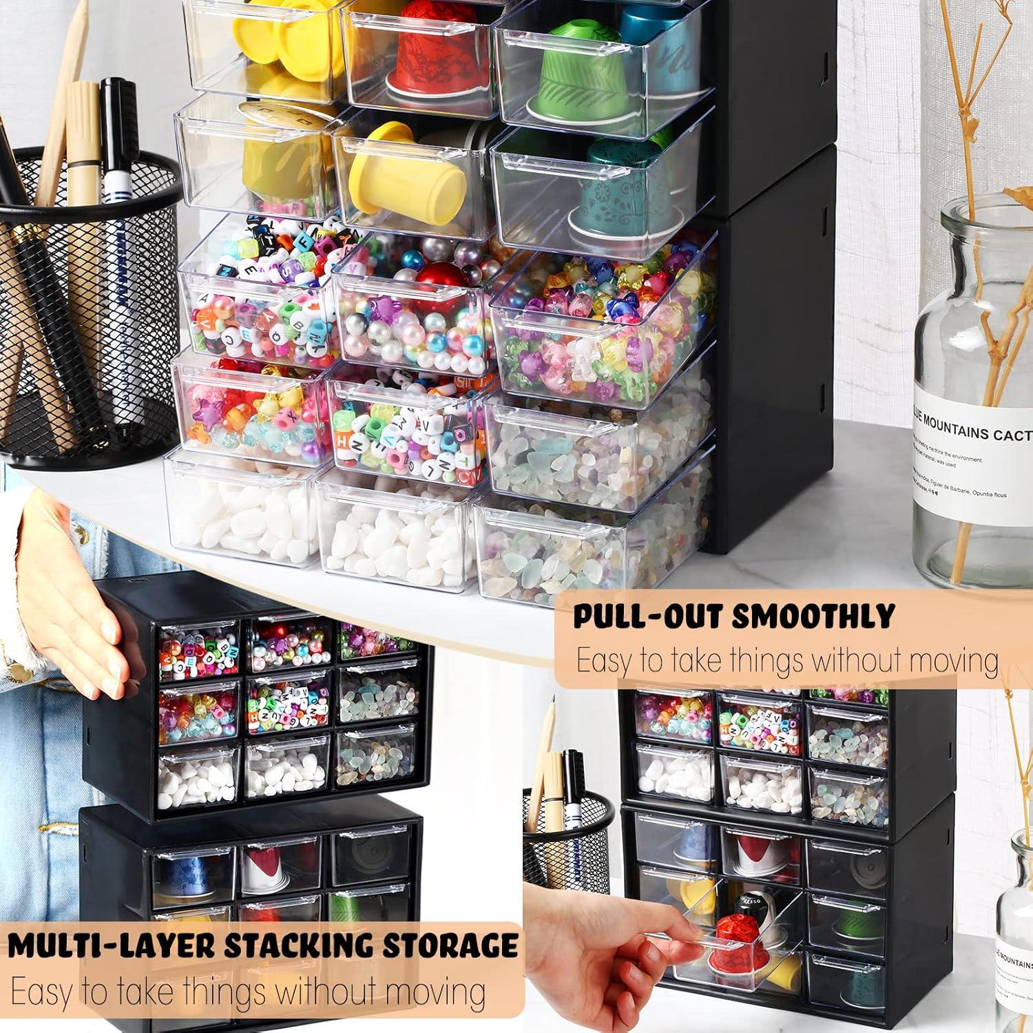 Organizador de Escritorio Marsui con 9 Cajones - Negro