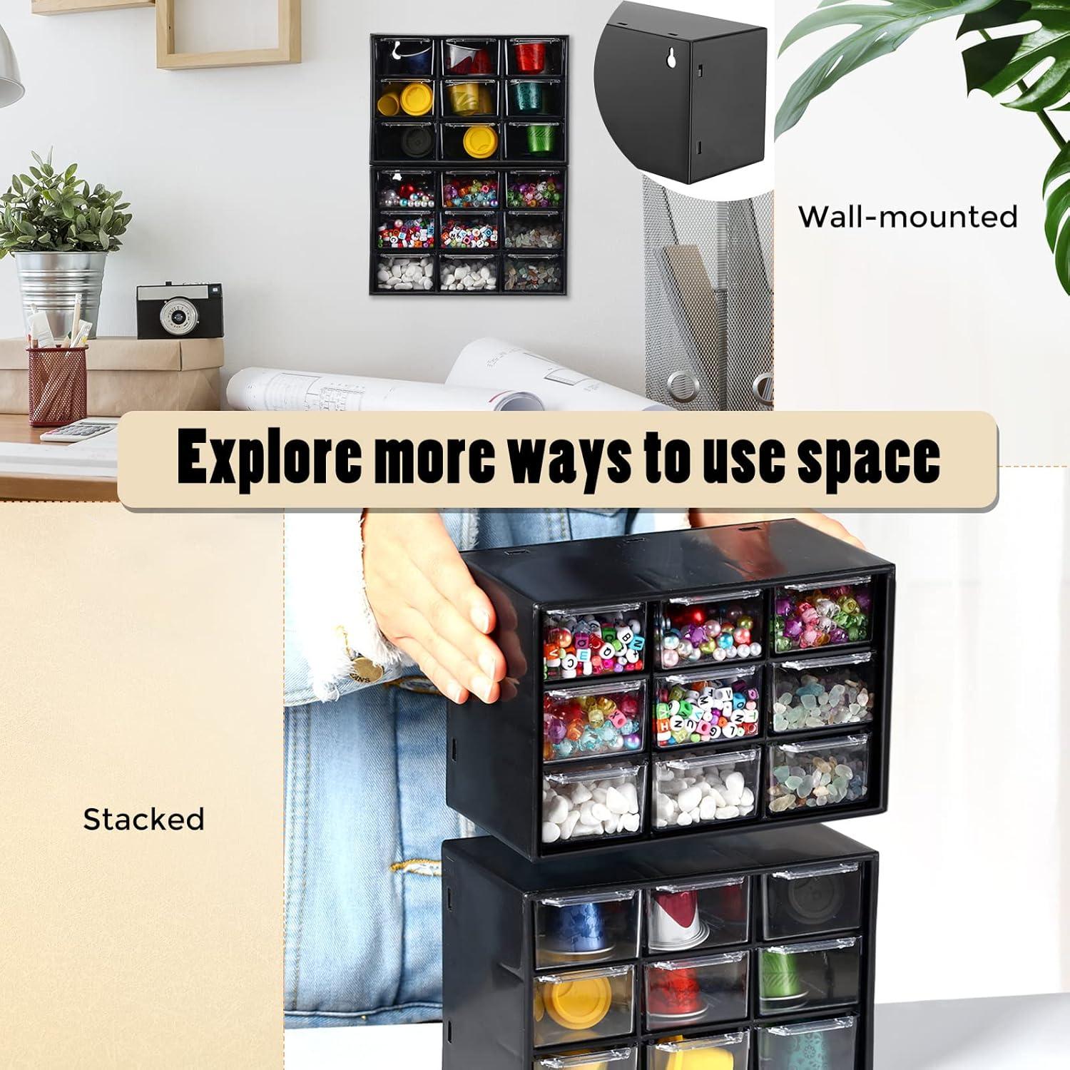 Organizador de Escritorio Marsui con 9 Cajones - Negro