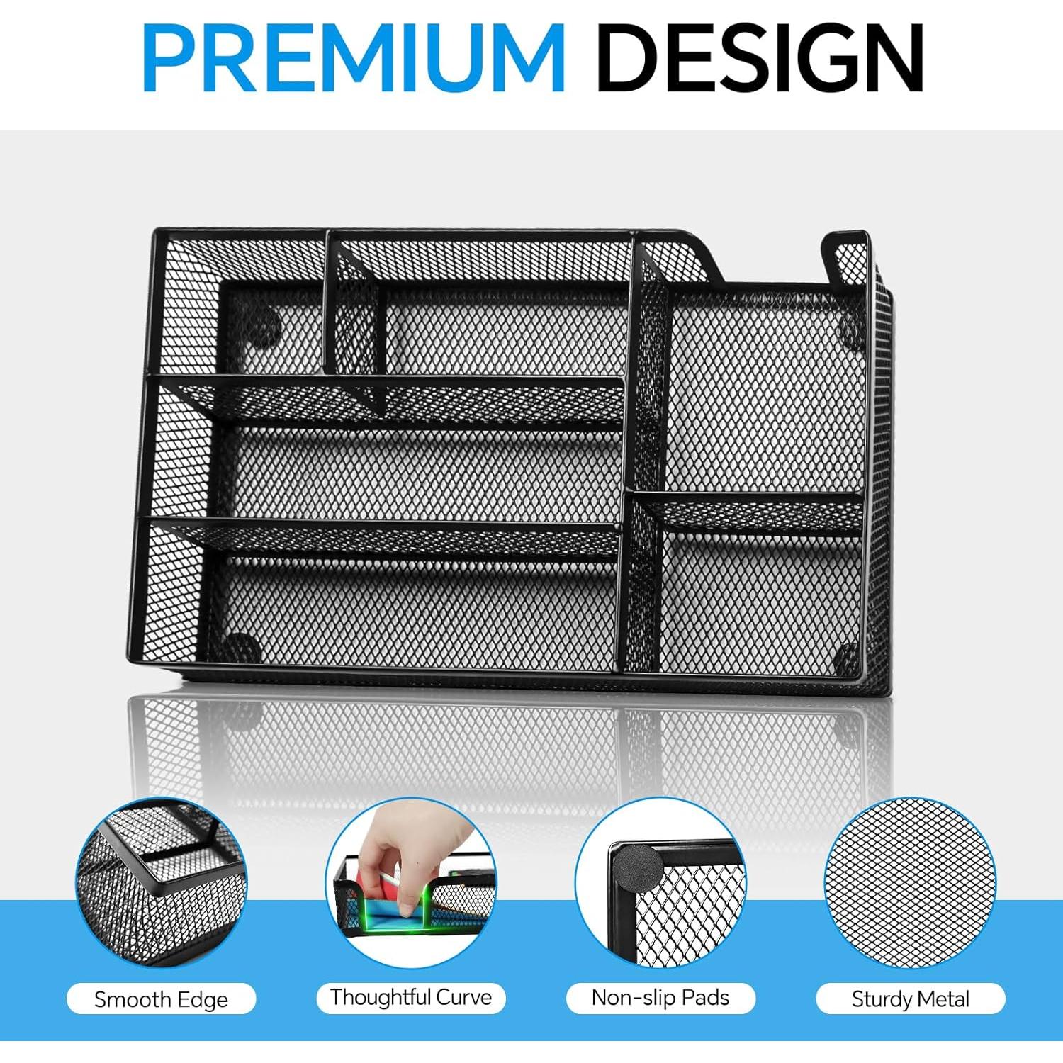 Organizador de Cajones Kciplab de Metal 6 Compartimentos 27.94x15.49 cm