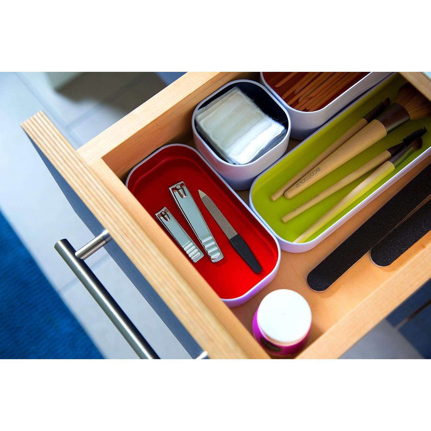 Conjunto de 5 Bandejas Organizadoras de Metal Three by Three