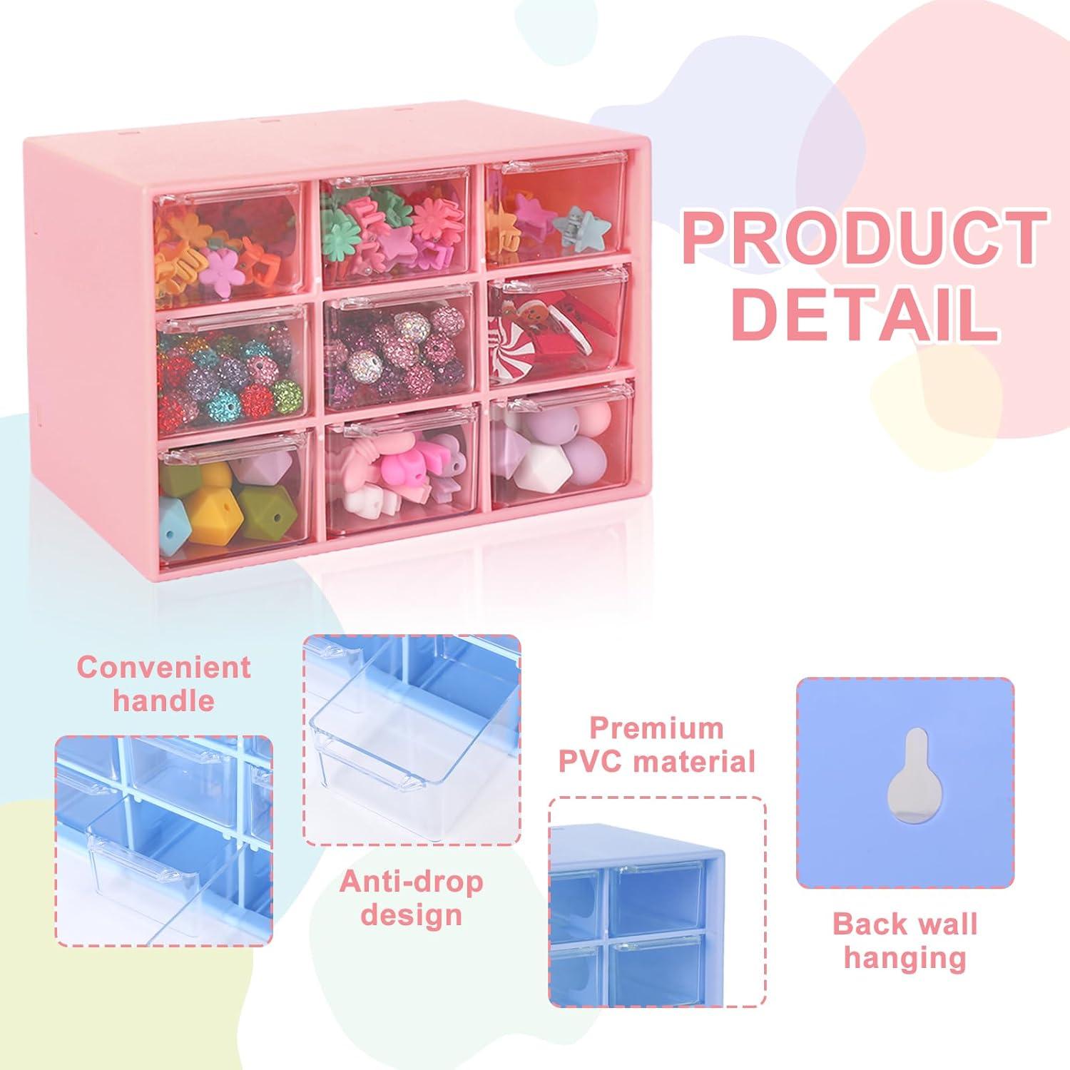 Organizador de Escritorio JarThenaAMCS 4 Pcs 9 Cajones Colores