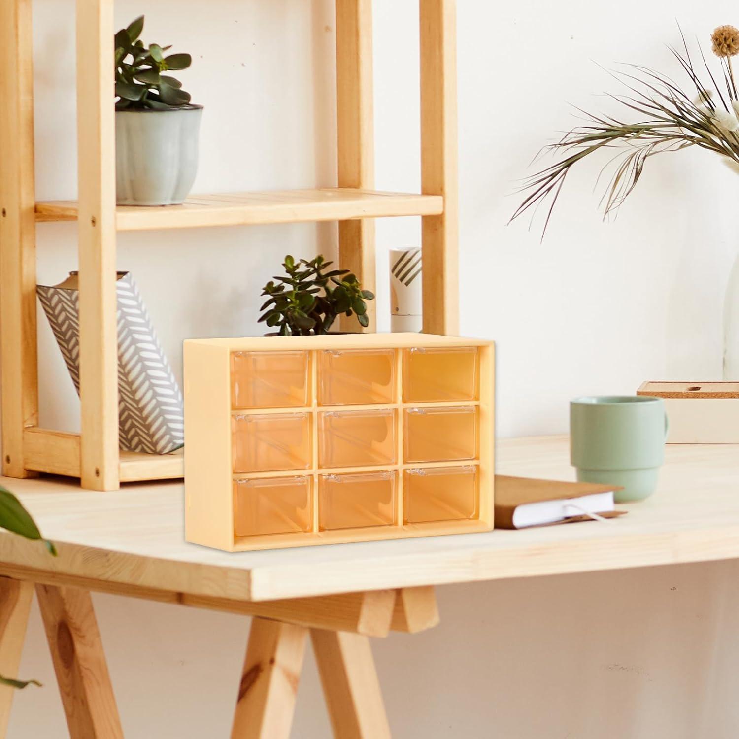 Organizador de Escritorio JarThenaAMCS 4 Pcs 9 Cajones Colores