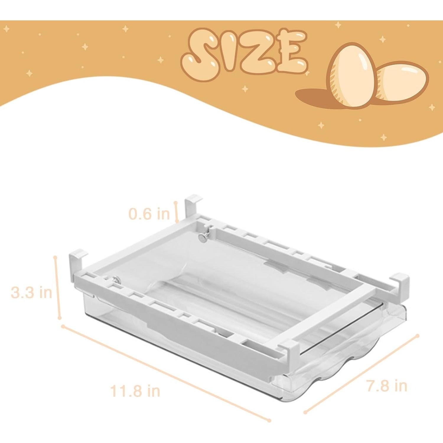 Organizador de Cajones para Mini Nevera Lechay - Bandeja de Huevos Transparente