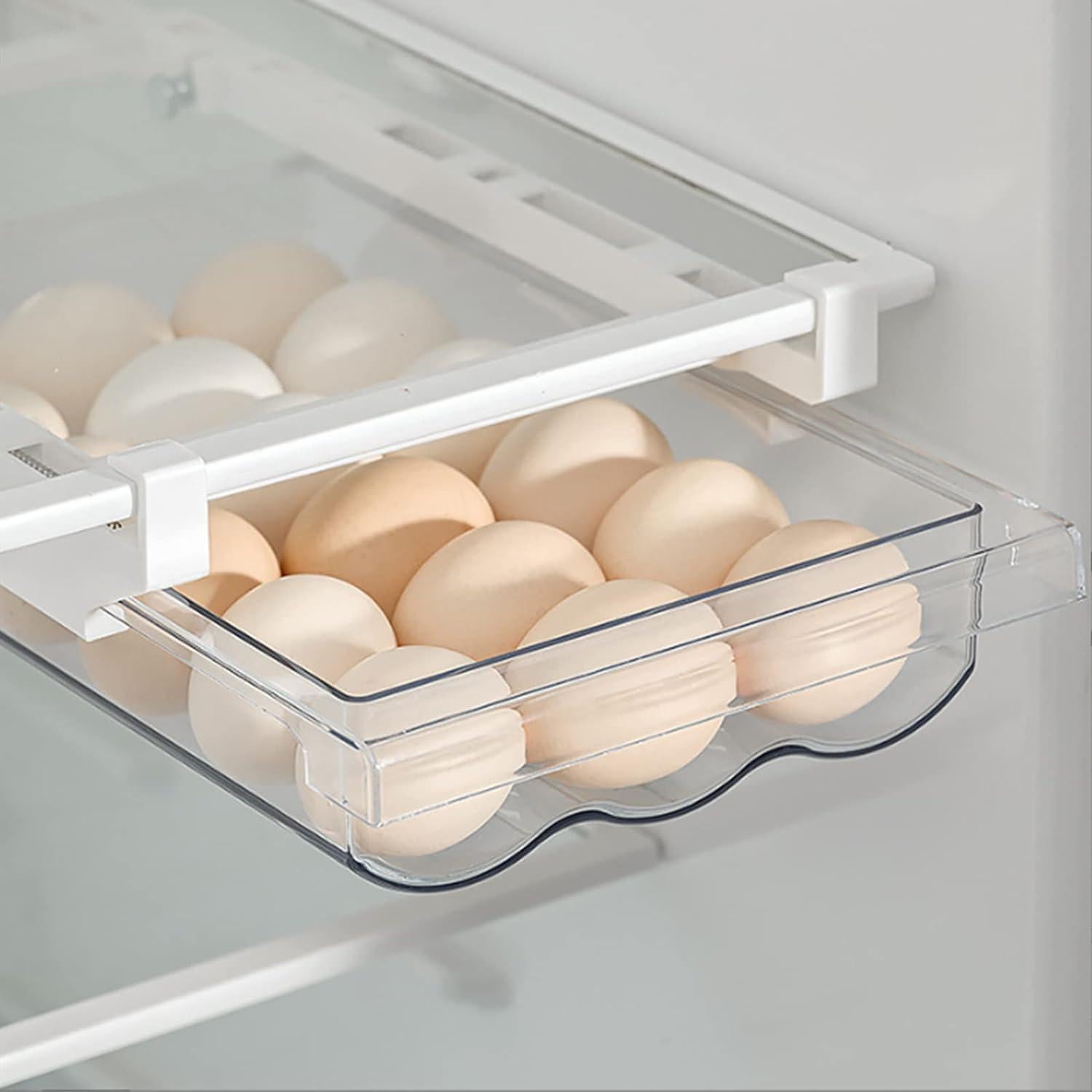 Organizador de Cajones para Mini Nevera Lechay - Bandeja de Huevos Transparente