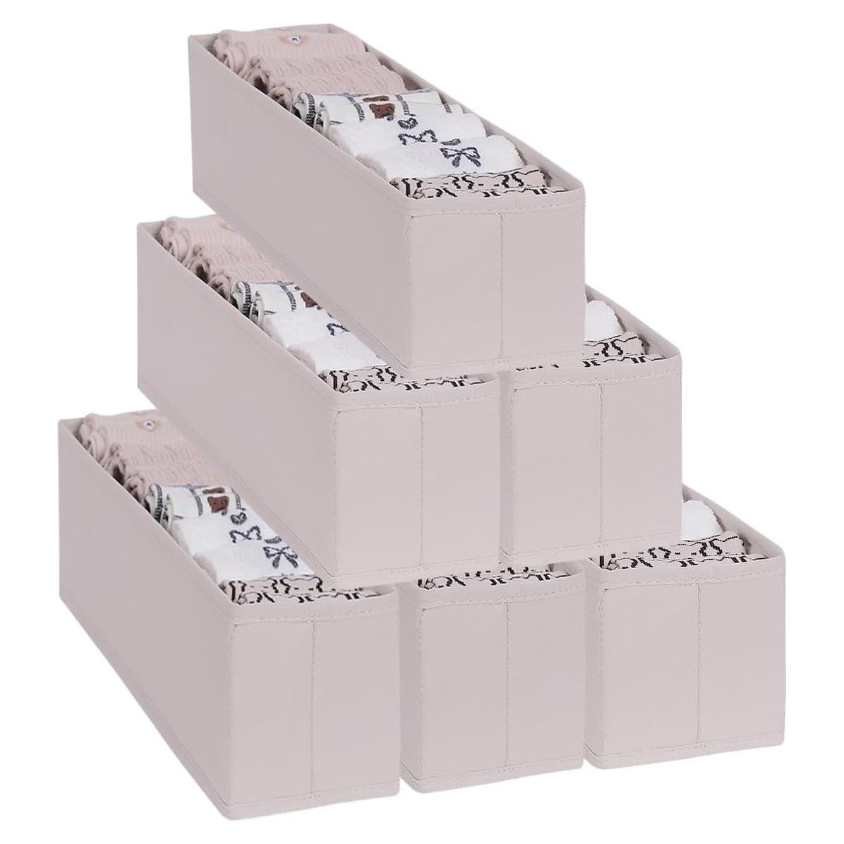 Organizador de Cajones Plegable 6 Pcs Murri&Murrdi Gris