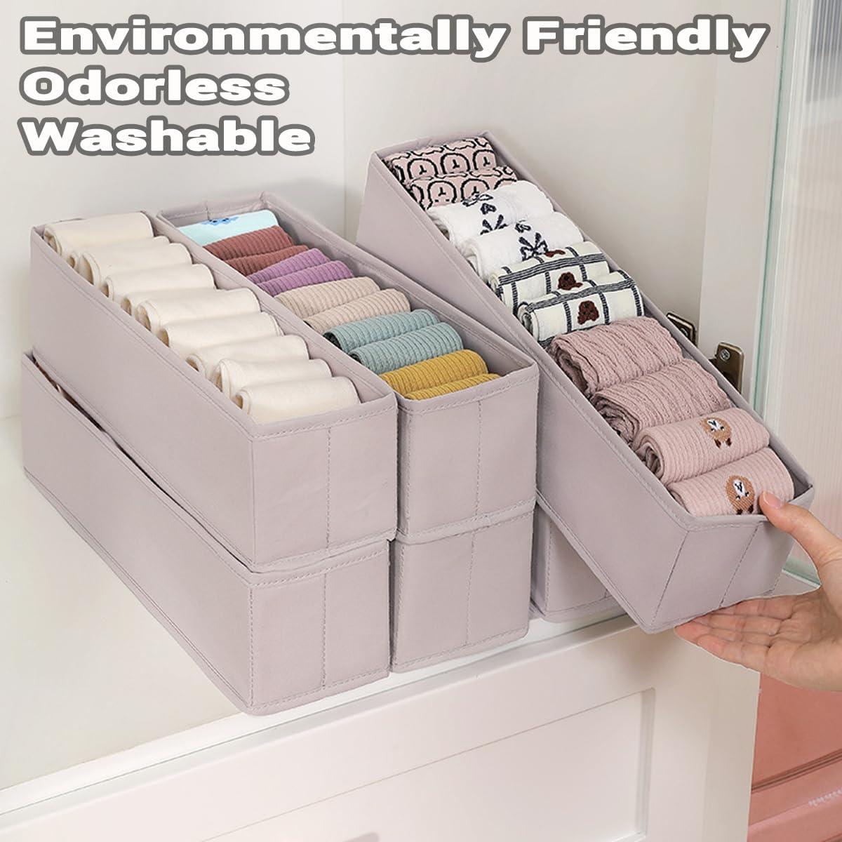 Organizador de Cajones Plegable 6 Pcs Murri&Murrdi Gris