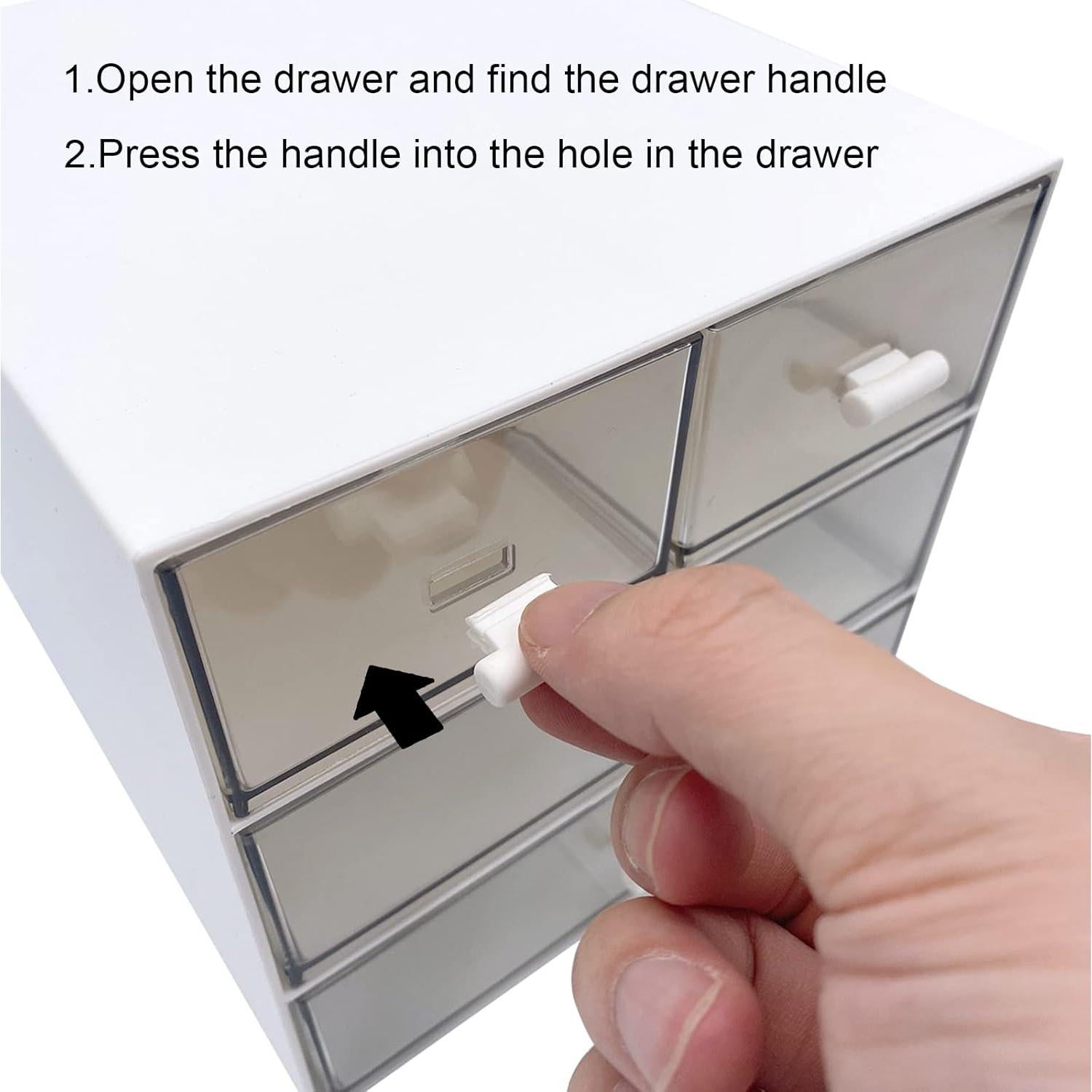 Organizador de Maquillaje Marknor Blanco con 4 Cajones 15x16x14cm