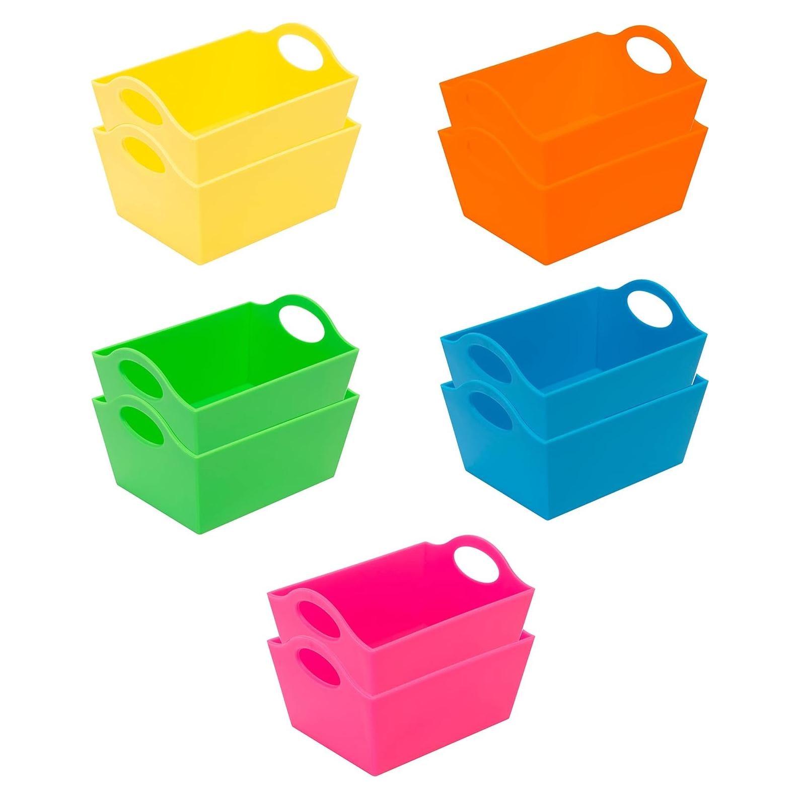 Organizadores Mini Neón Simplificar - Paquete de 10 Bins