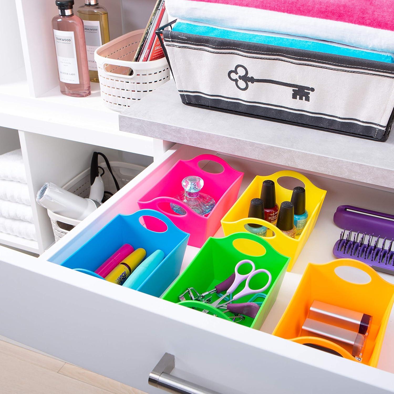 Organizadores Mini Neón Simplificar - Paquete de 10 Bins