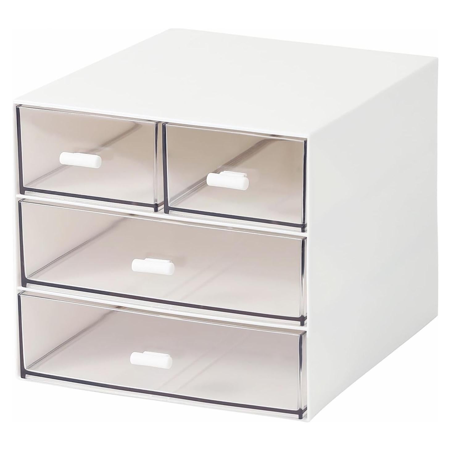 Organizador de Maquillaje MILULUGO 4 Cajones Blanco