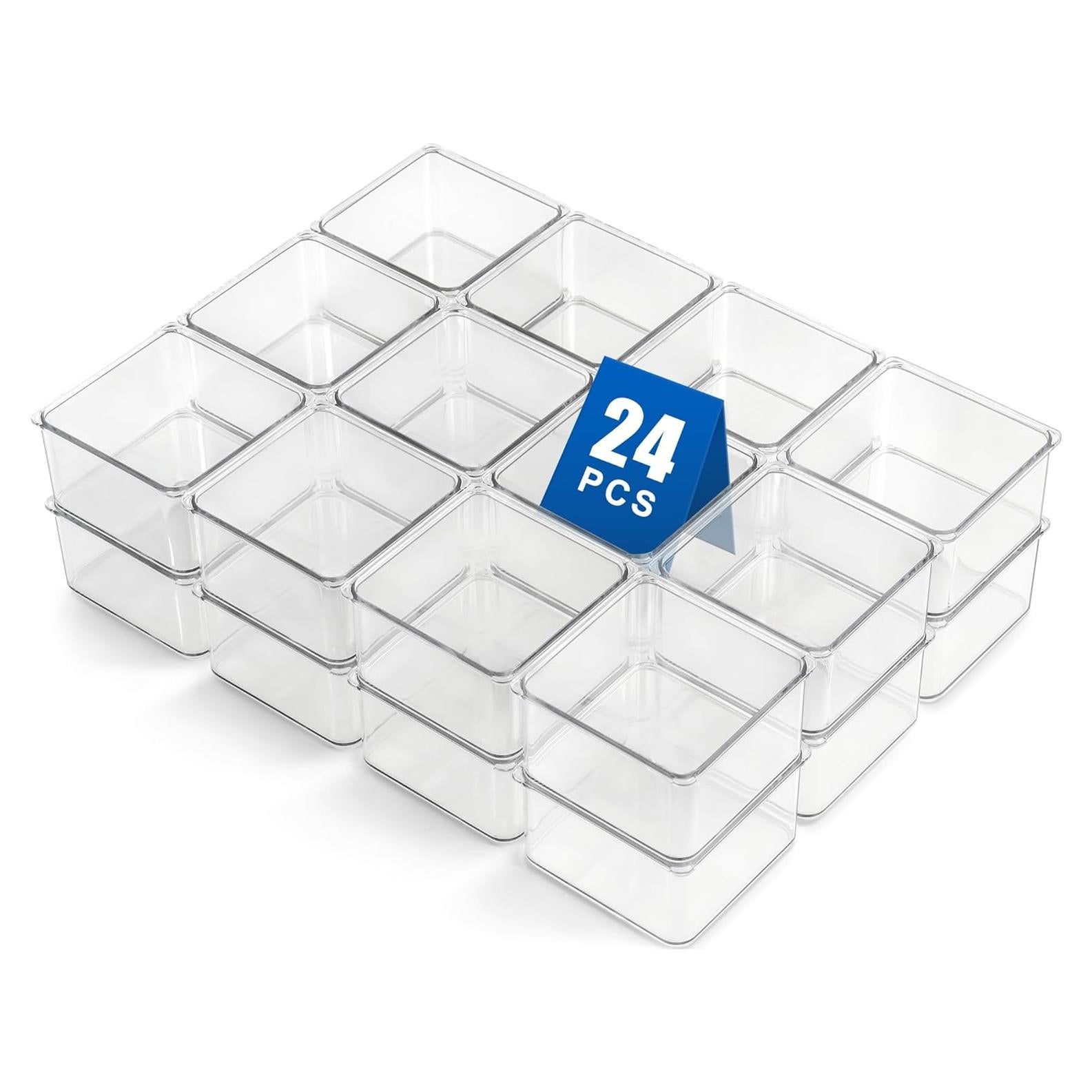 Organizador de Cajones Hudgan 24 Piezas Plástico Transparente