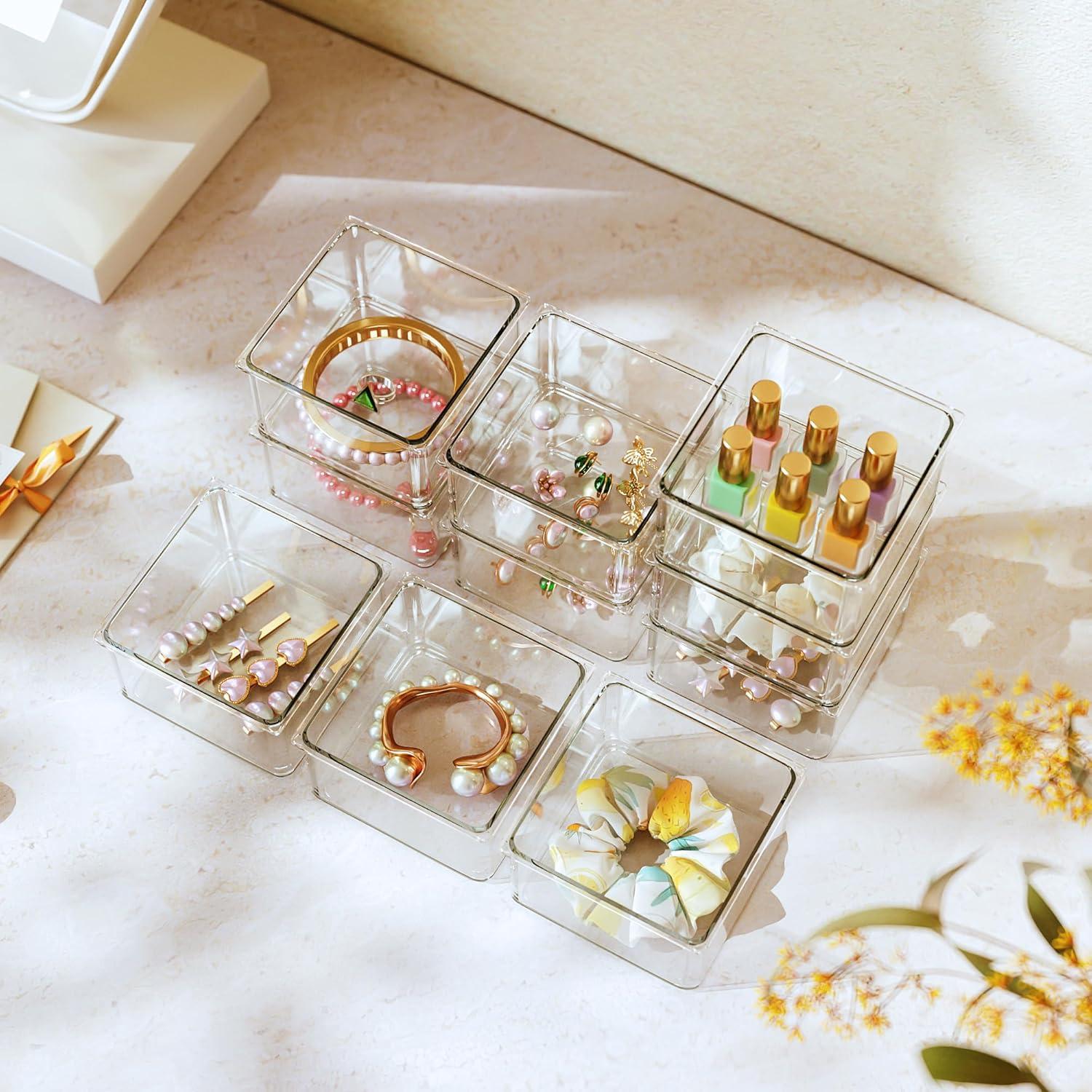 Organizador de Cajones Hudgan 24 Piezas Plástico Transparente