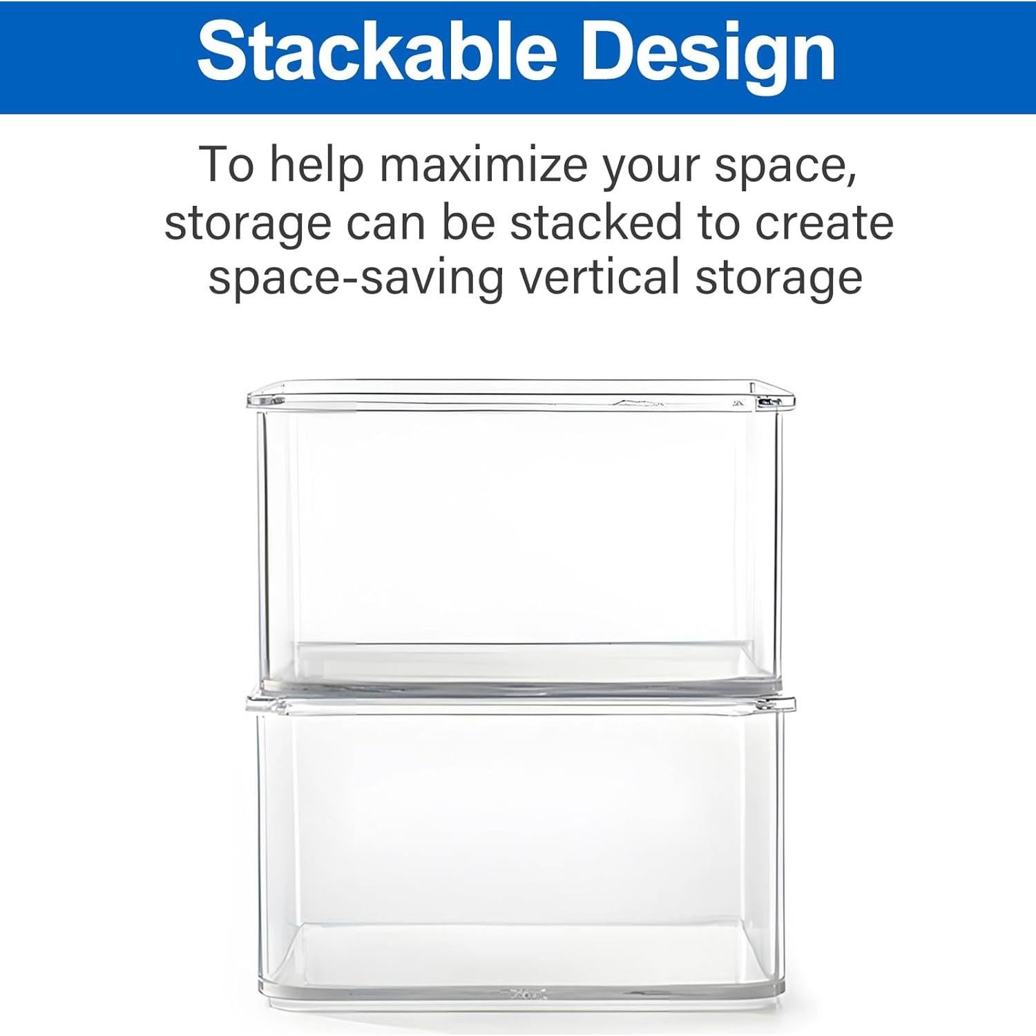 Organizador de Cajones Hudgan 24 Piezas Plástico Transparente