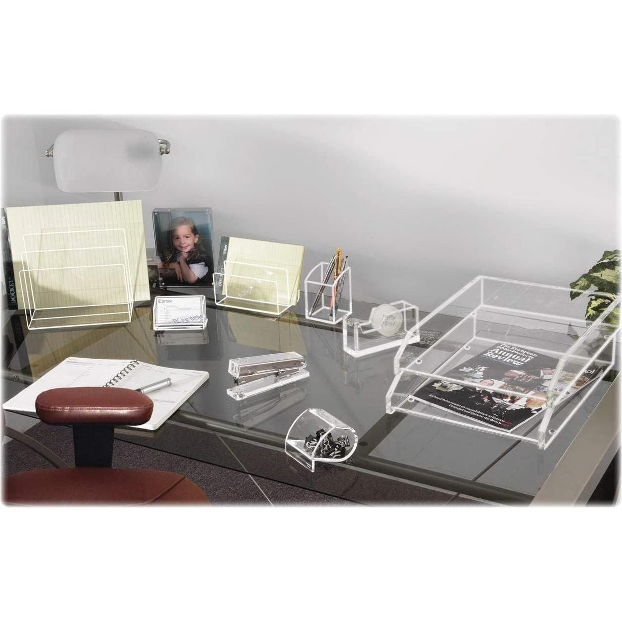 Organizador de Escritorio Kantek AD50 Acrílico Claro 15.24x9.66x9.91cm