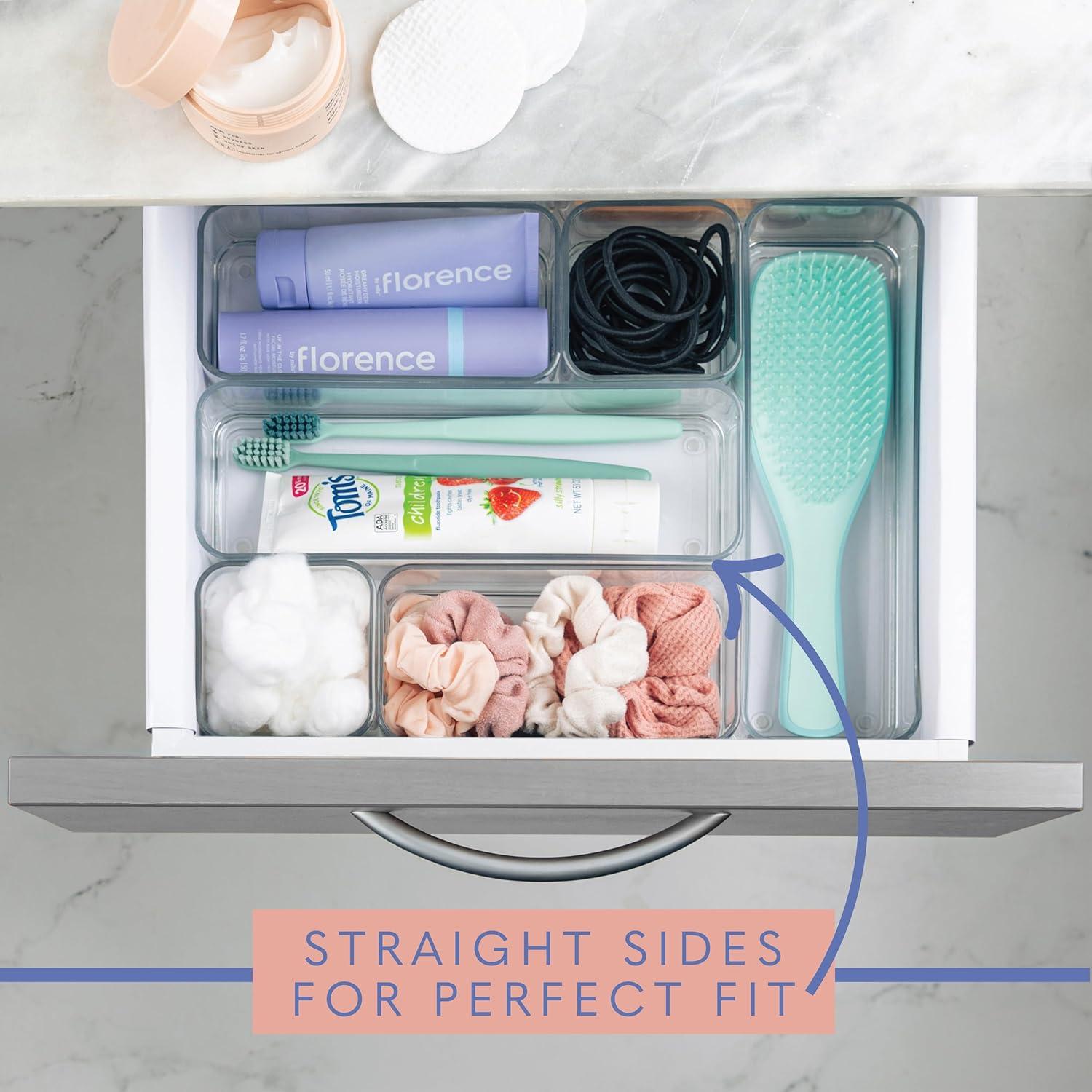 Organizadores de Cajones de Plástico Transparente Primebox - 6 Piezas