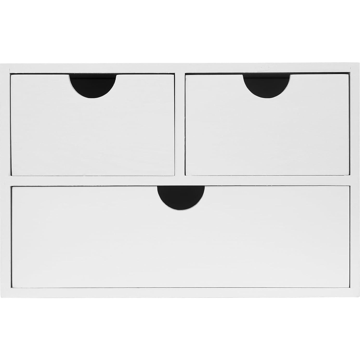 Organizador de escritorio VERGOODR blanco 3 niveles 3 cajones