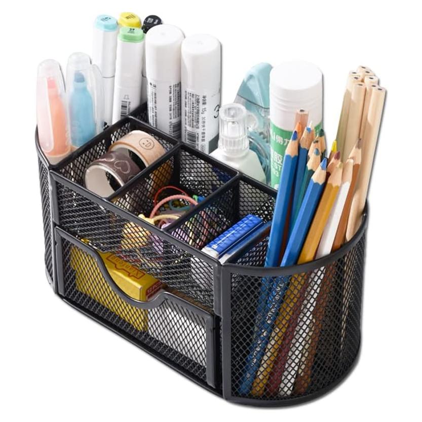 Organizador de Escritorio AUSTARK con 9 Compartimentos y Cajón